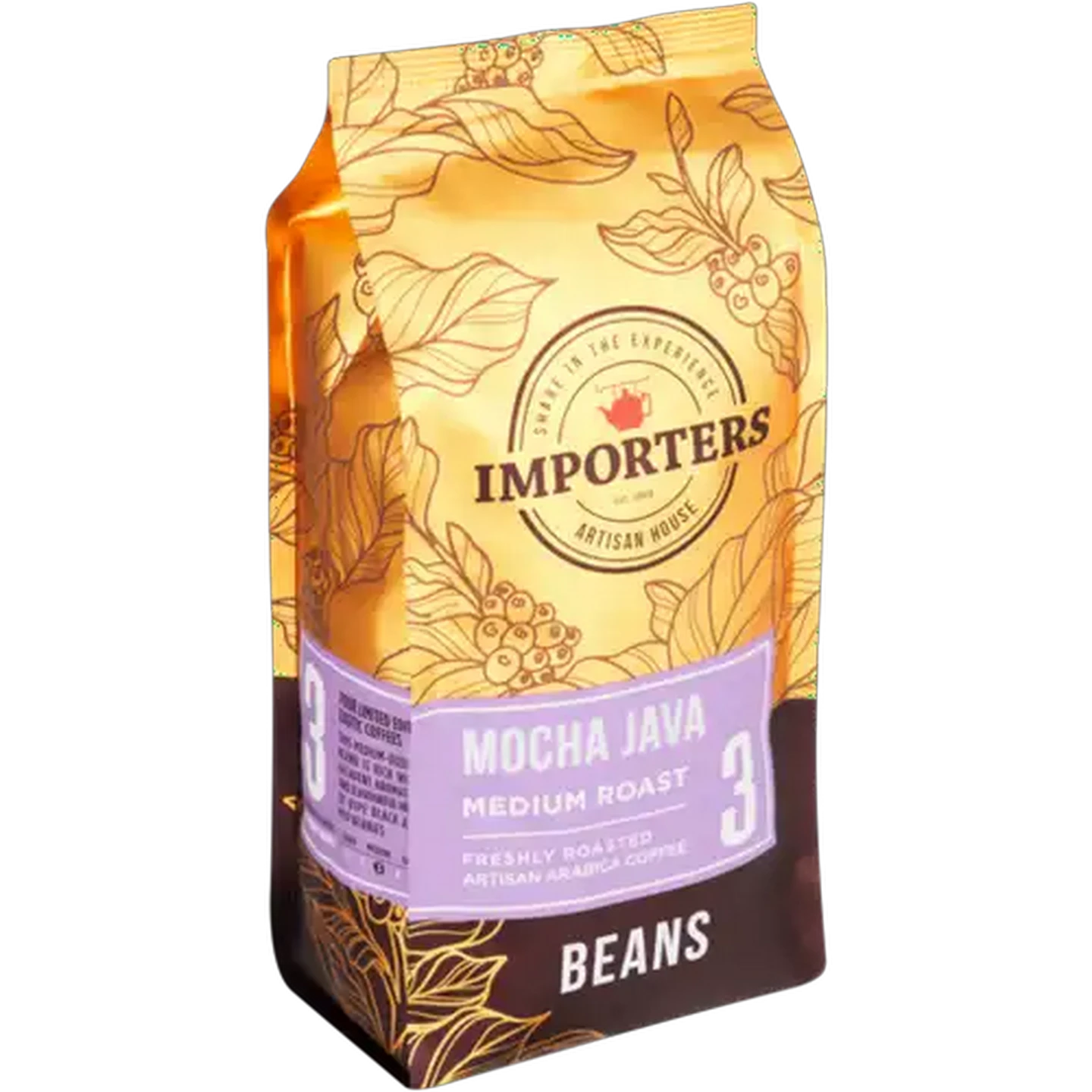 Image of Importers Mocha Java 3 Strength Medium Roast Arabica Coffee Beans 250g