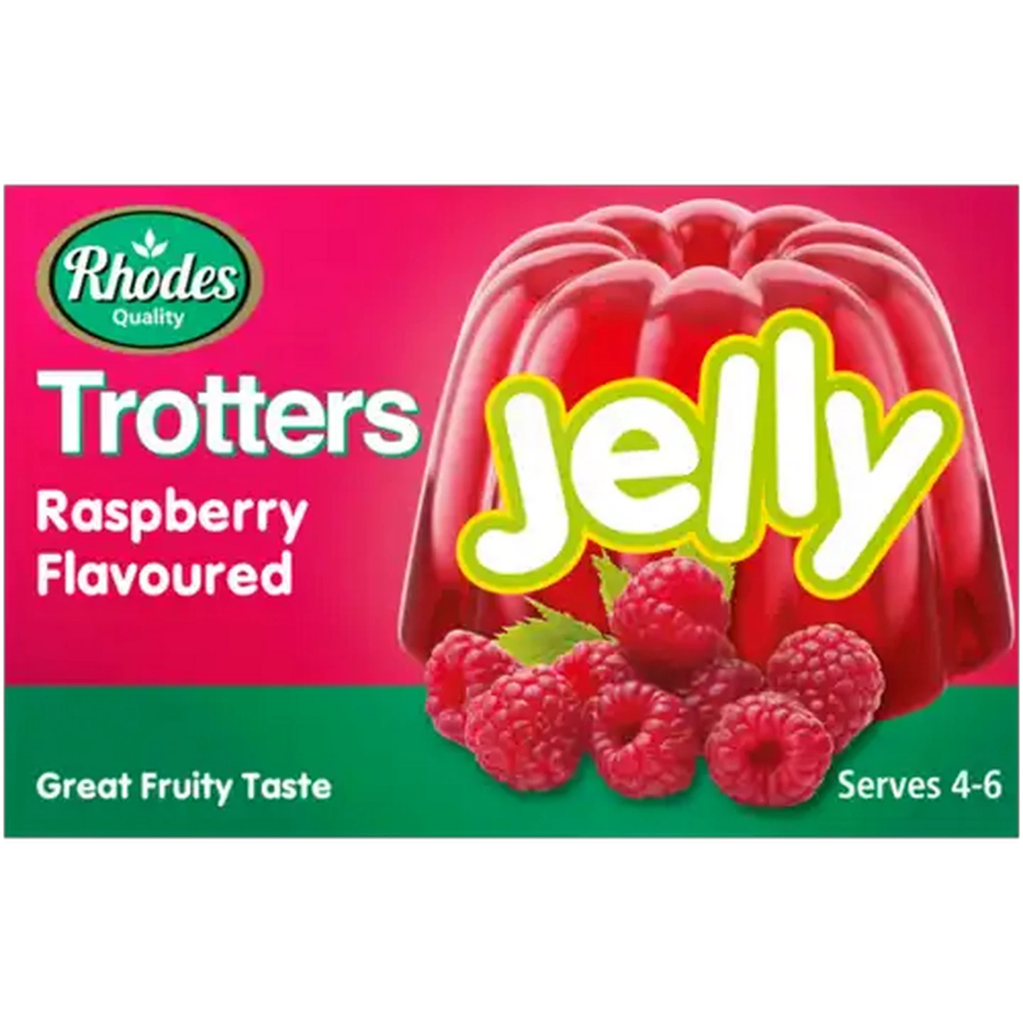 Image of Rhodes Quality Trotters Raspberry Flavoured Jelly 40g
