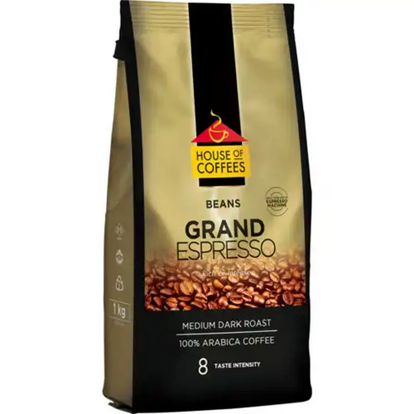 Image of House of Coffees Grand Espresso Coffee Beans 1kg