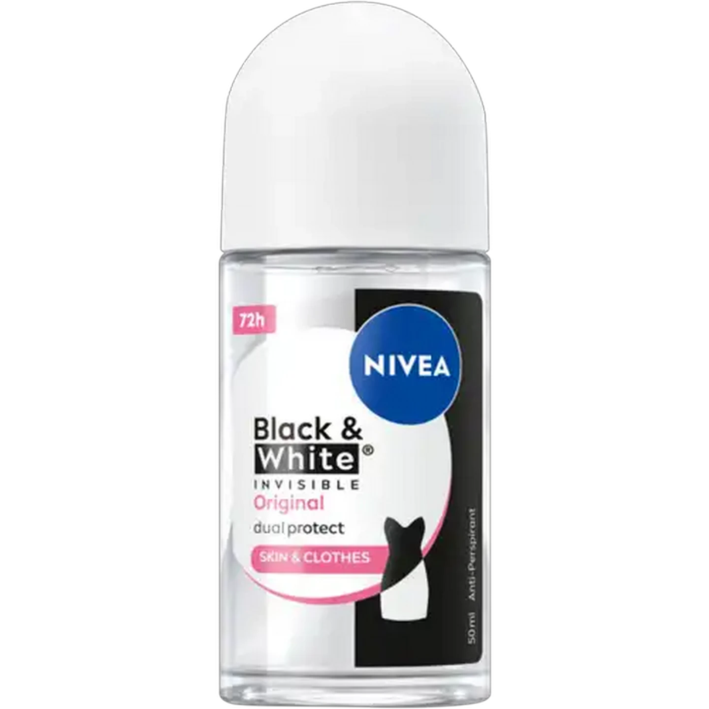 Image of NIVEA Black & White Invisible Original Anti-Perspirant Roll-On 50ml