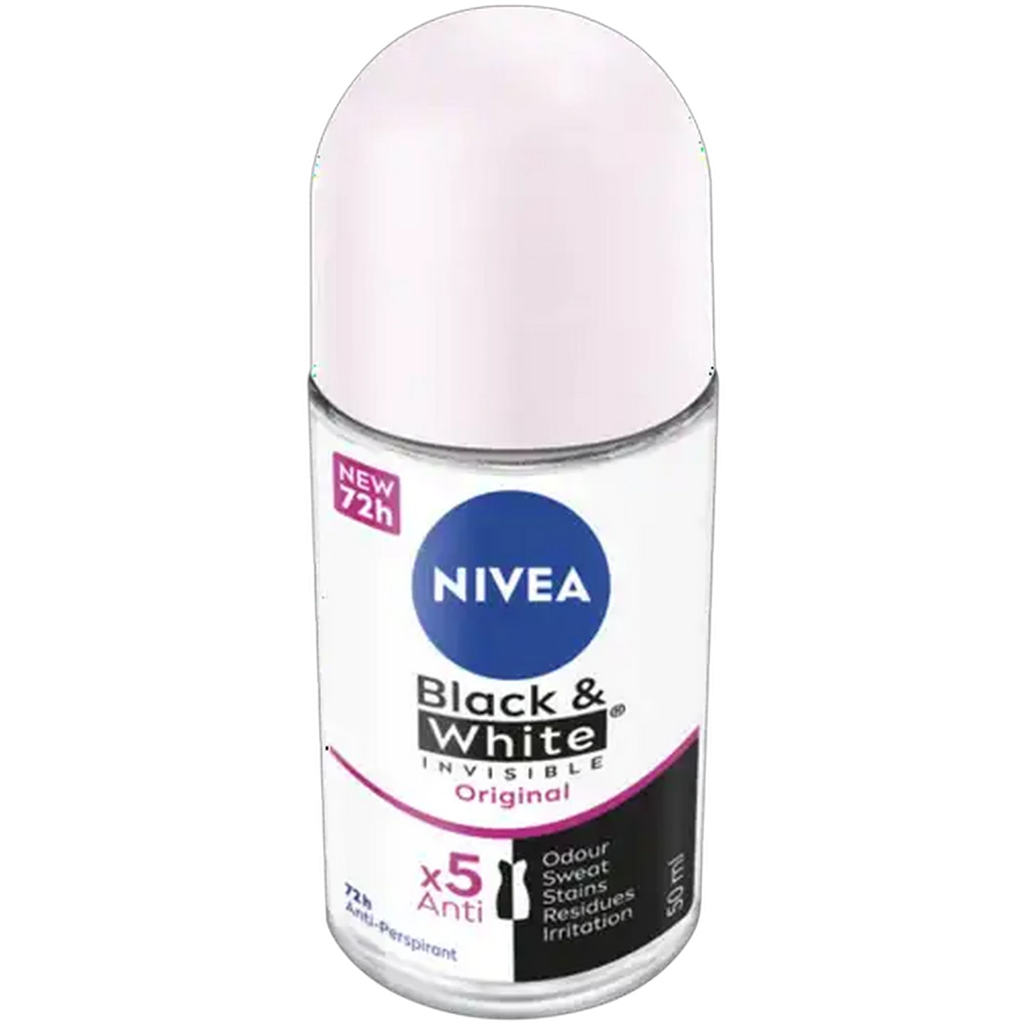 Image of NIVEA Black & White Invisible Original Anti-Perspirant Roll-On 50ml