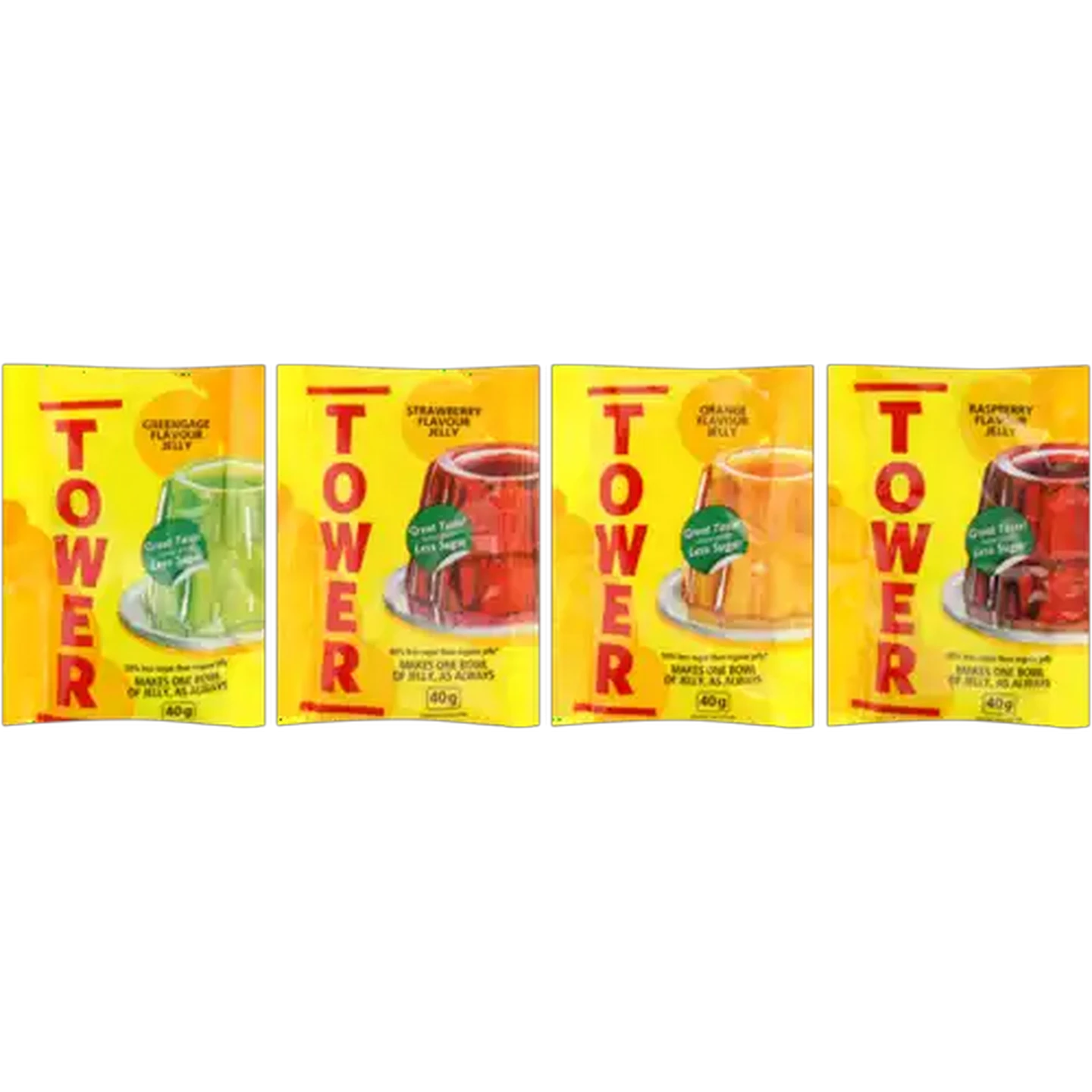 Image of TOWER Greengage Flavoured Jelly 40g (Flavour May Vary)