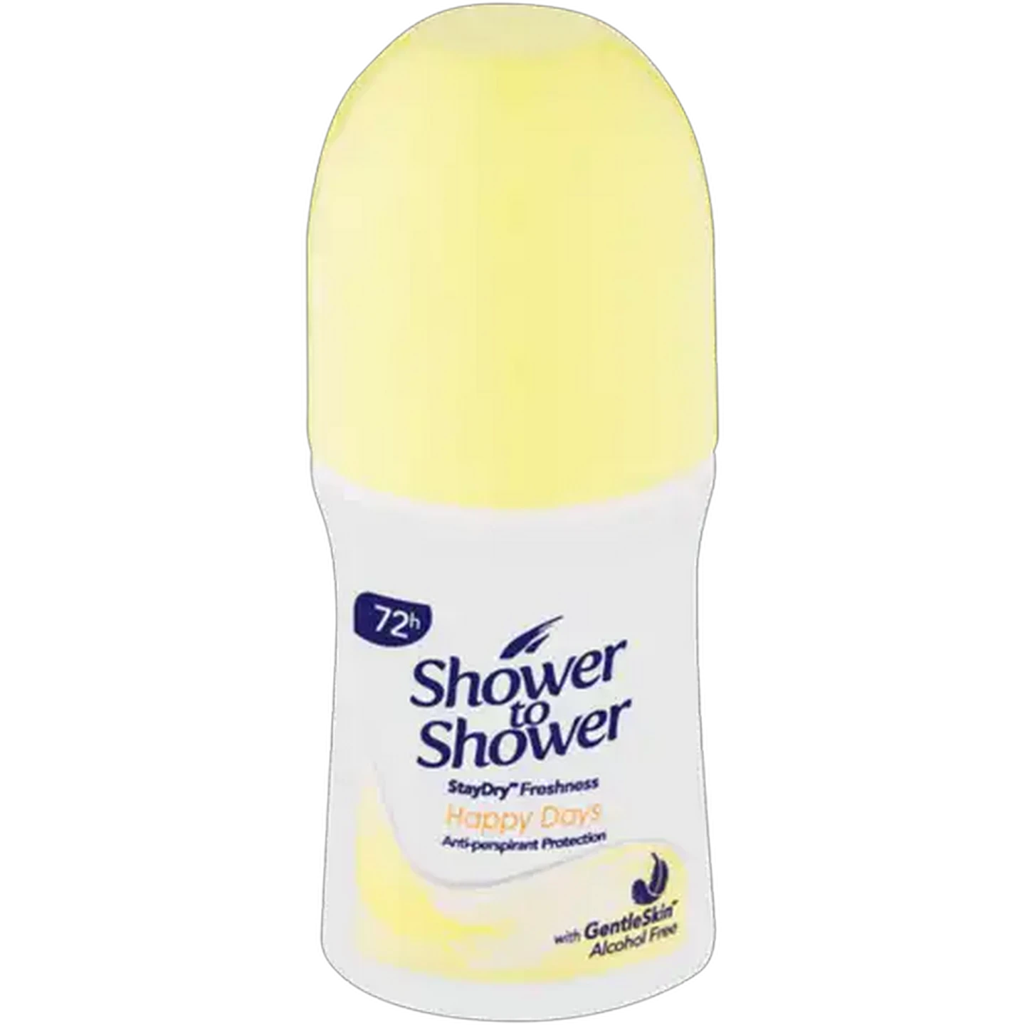Image of Shower to Shower Happy Days Alcohol-Free Anti-Perspirant Roll-On 50ml