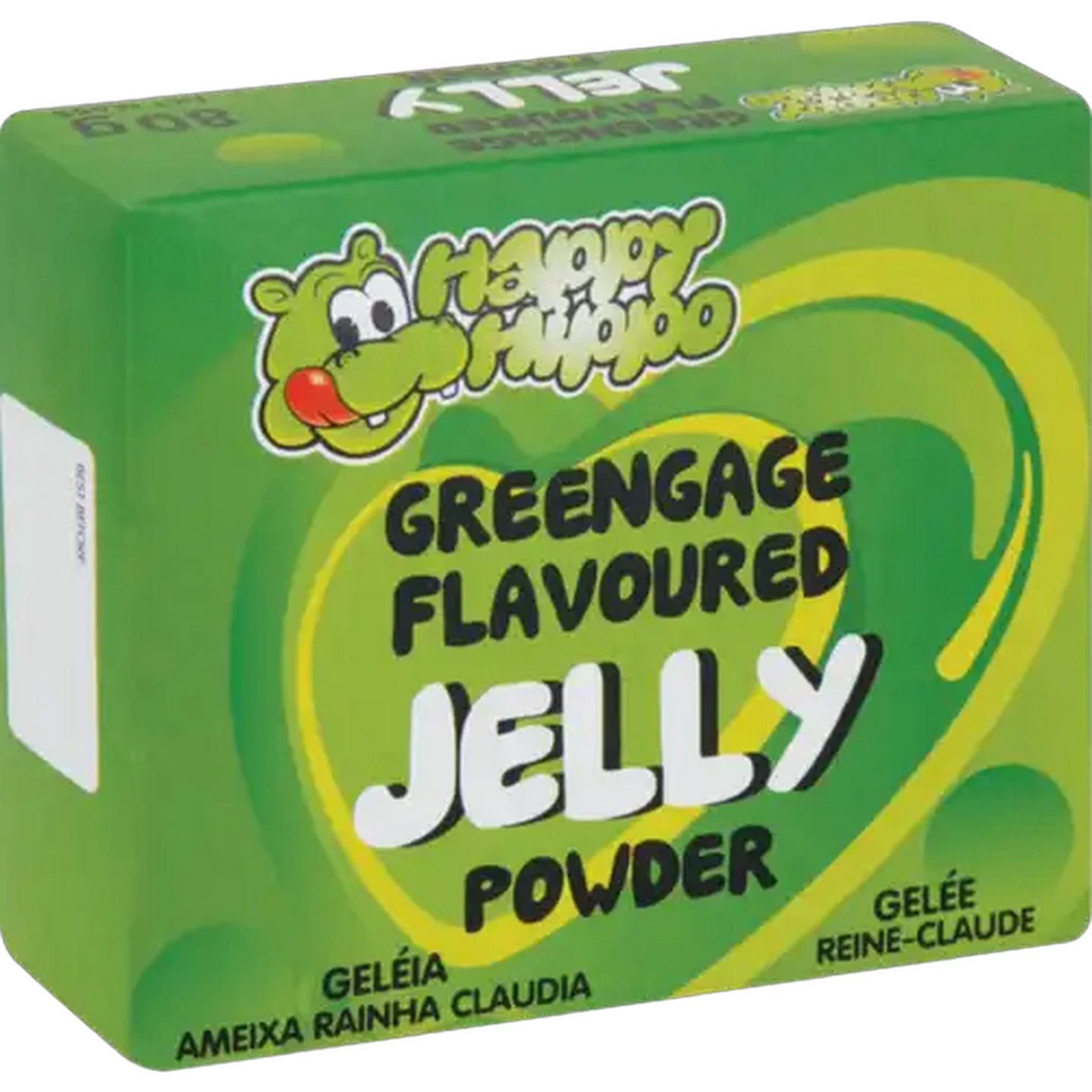 Image of Happy Hippo Greengage Flavoured Jelly Powder 80g