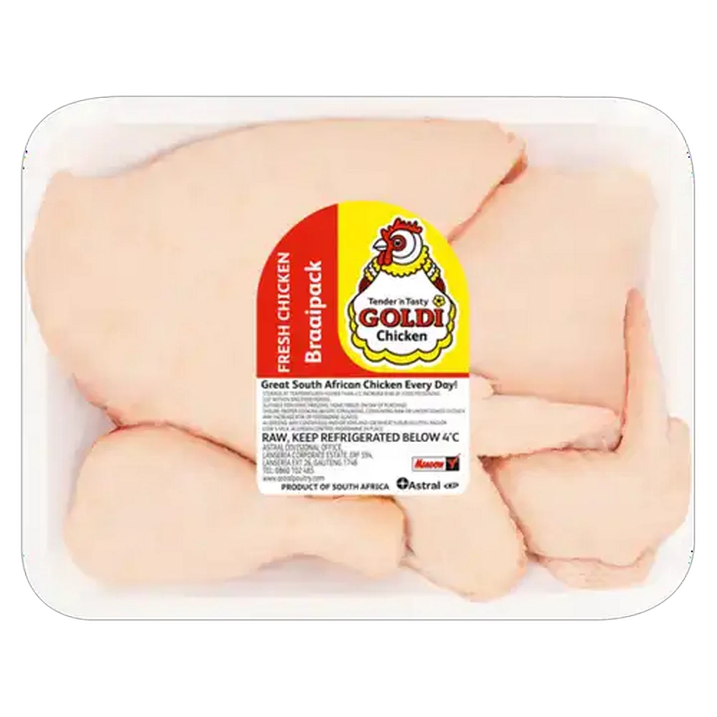 Image of Goldi Chicken Fresh Chicken Braai Pack Per kg