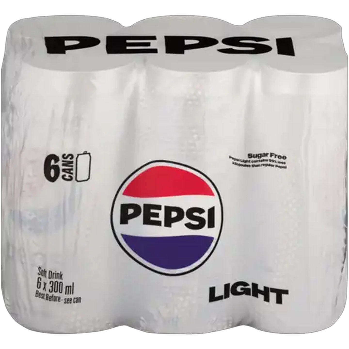 Image of Pepsi Light Soft Drink 6 x 300ml