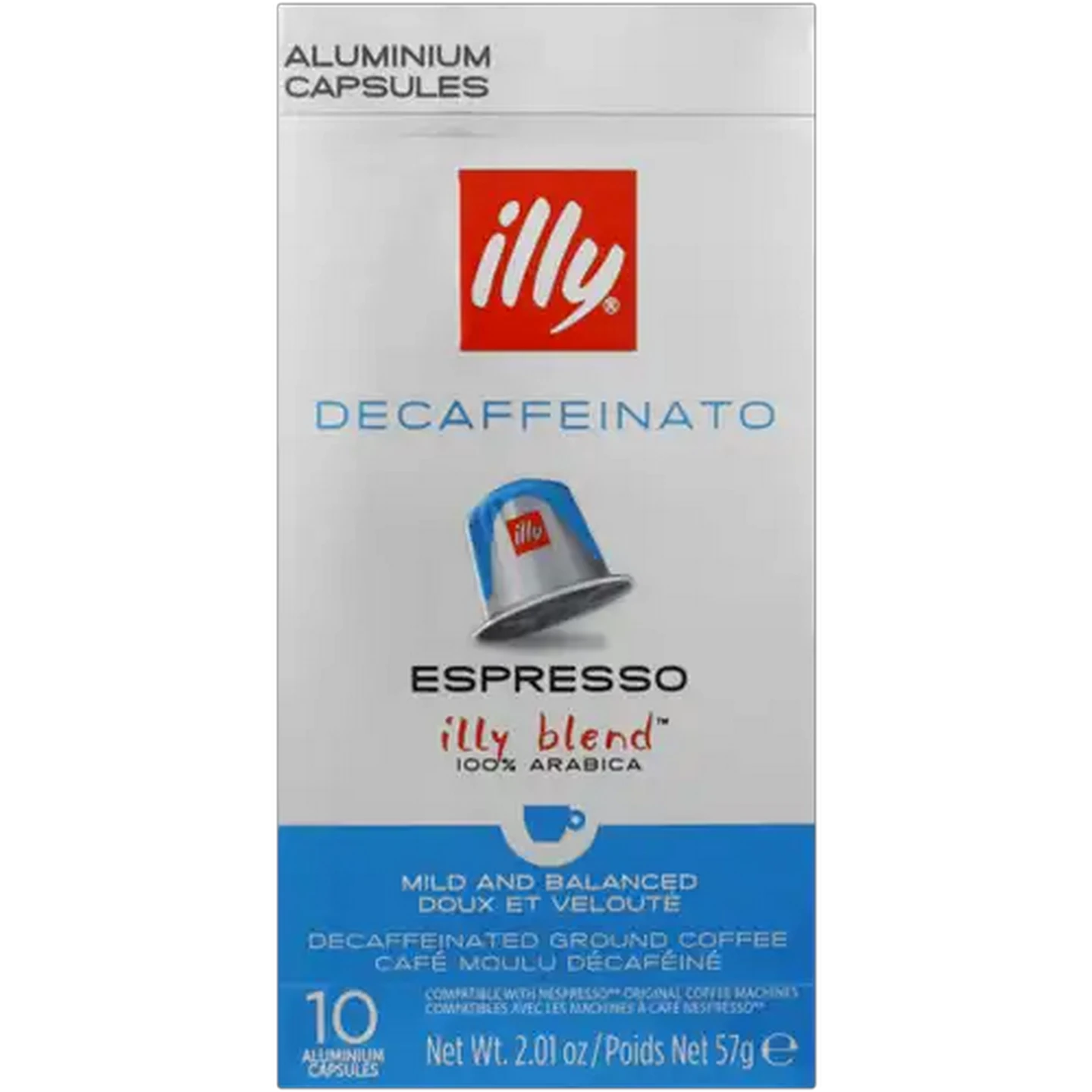 Image of Illy Decaffeinated Espresso Coffee Capsules 10 Pack