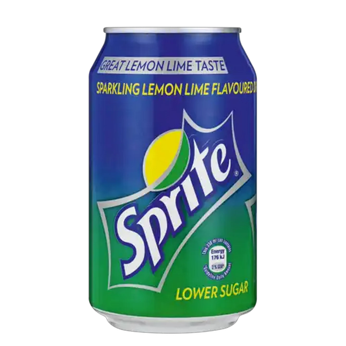 Image of Sprite Lower Sugar Lemon Lime Flavoured Soft Drink Can 330ml