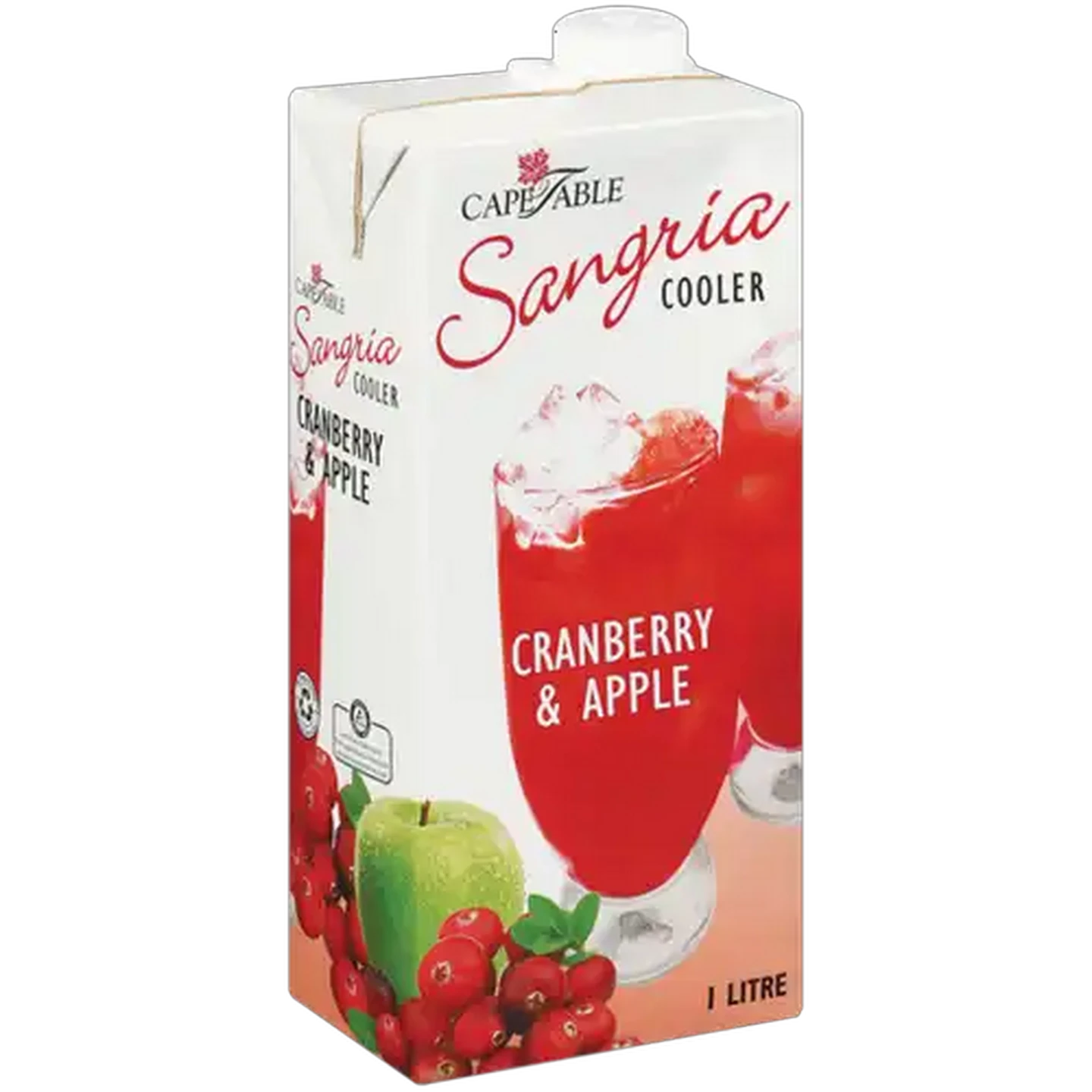 Image of Cape Table Cranberry & Apple Sangria Cooler Carton 1L