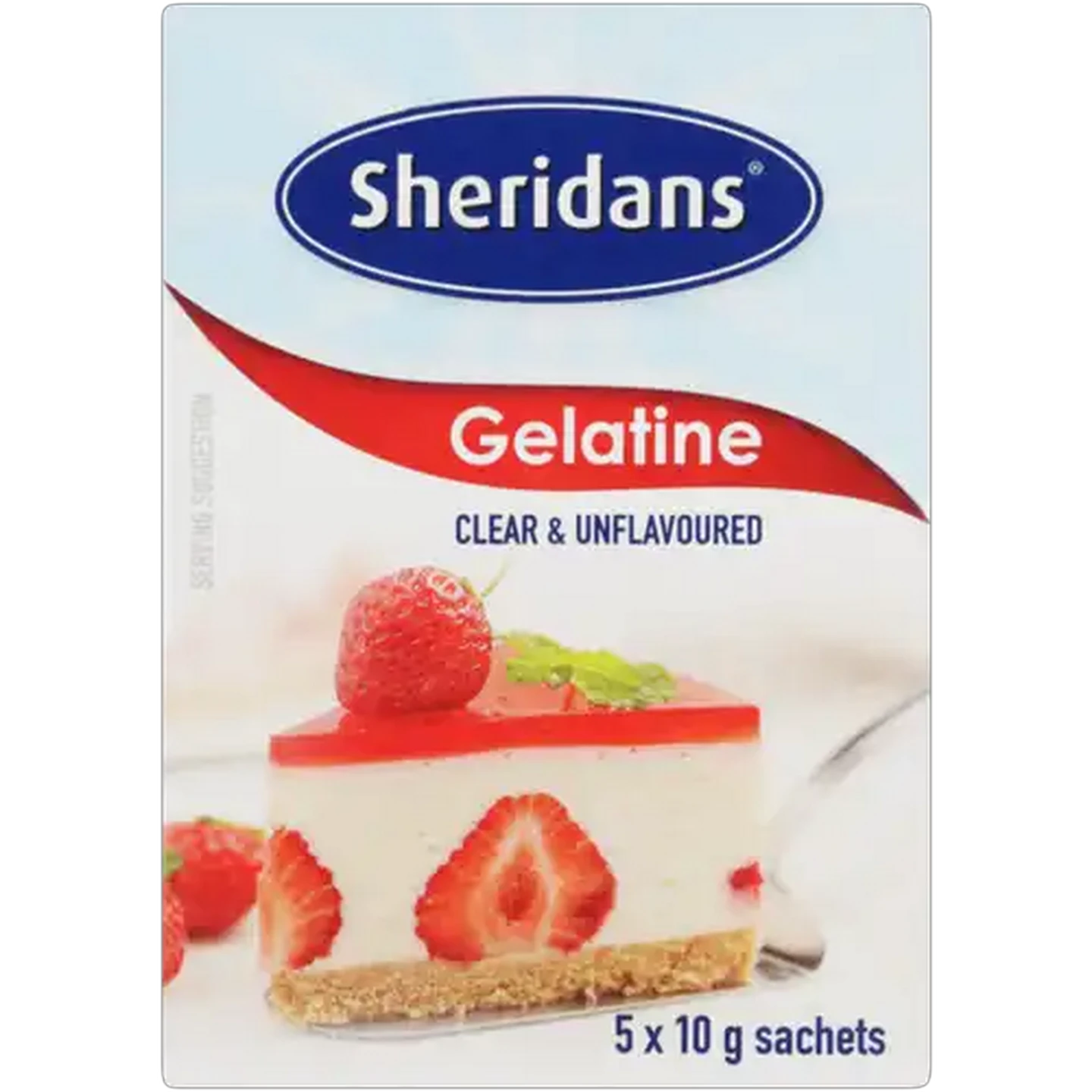Image of Sheridans Clear & Unflavoured Gelatine 5 x 10g