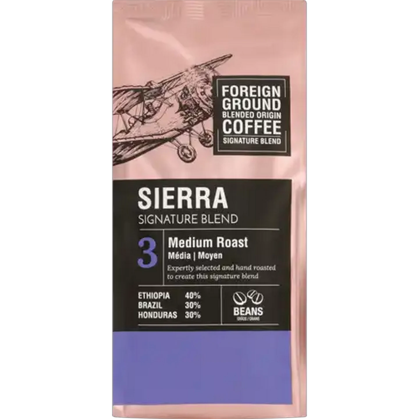 Image of Foreign Ground Sierra Signature Blend Medium Roast Coffee Beans 250g