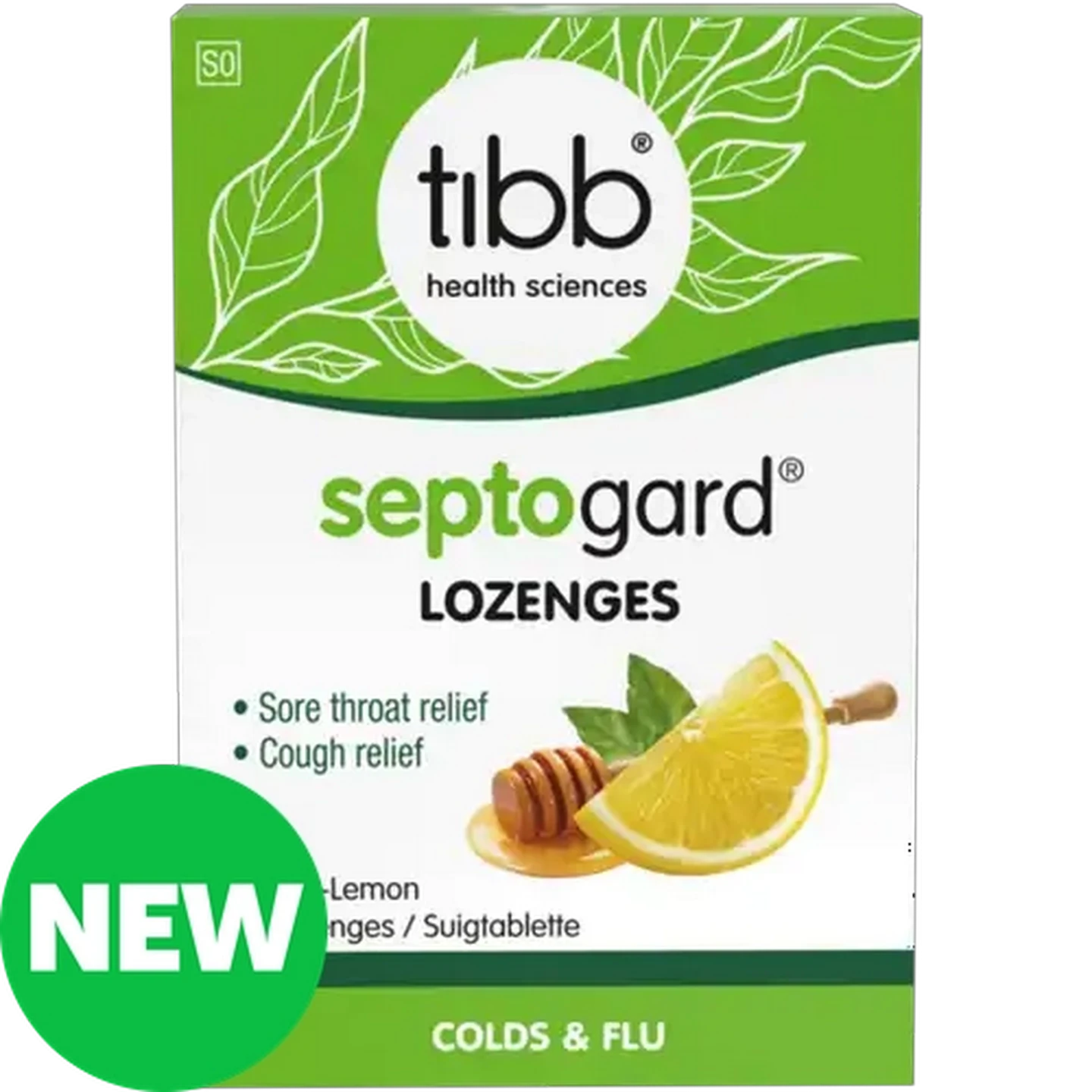 Image of Tibb Septogard Honey-Lemon Lozenges 12-Pack