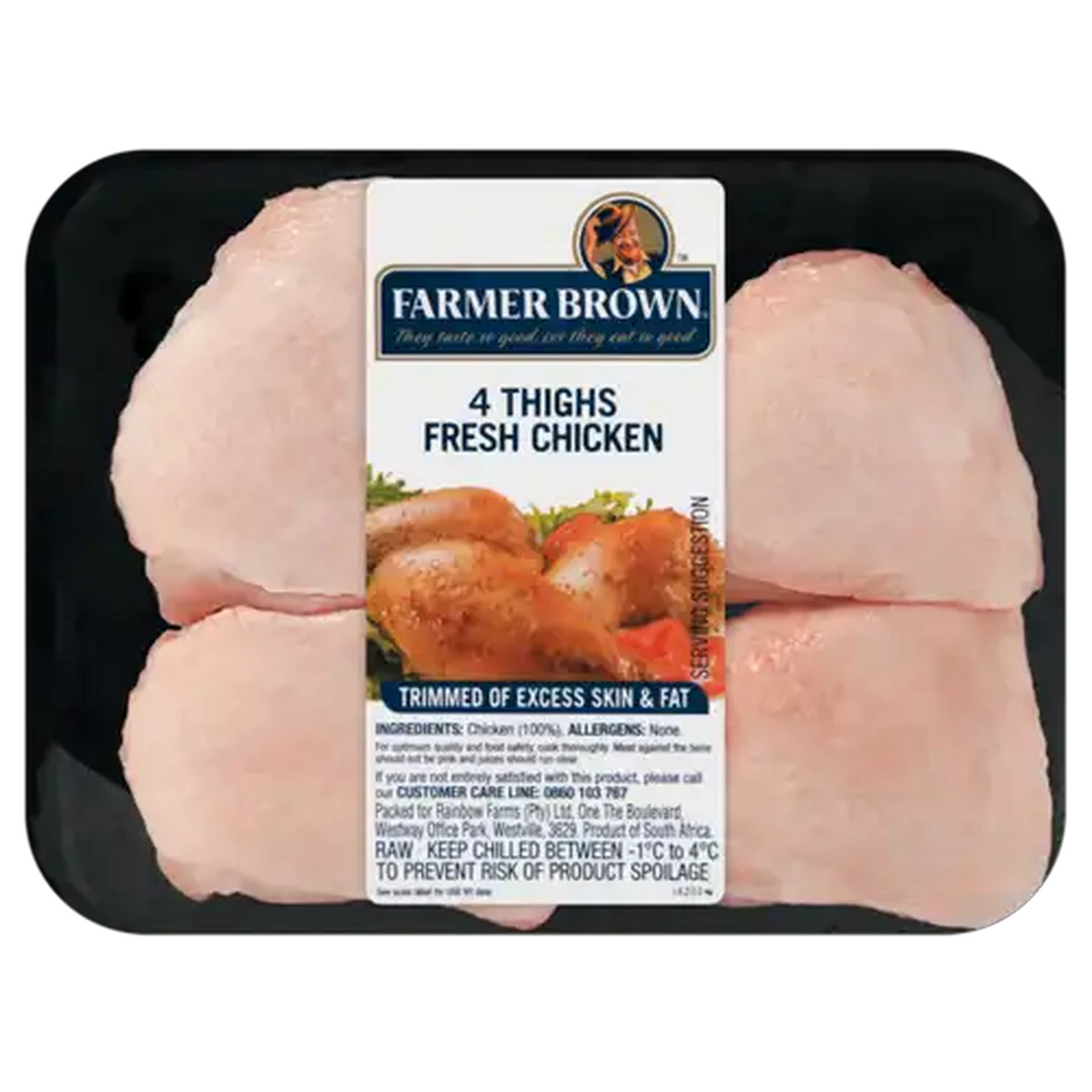 Image of Farmer Brown Fresh Chicken Thighs Per kg