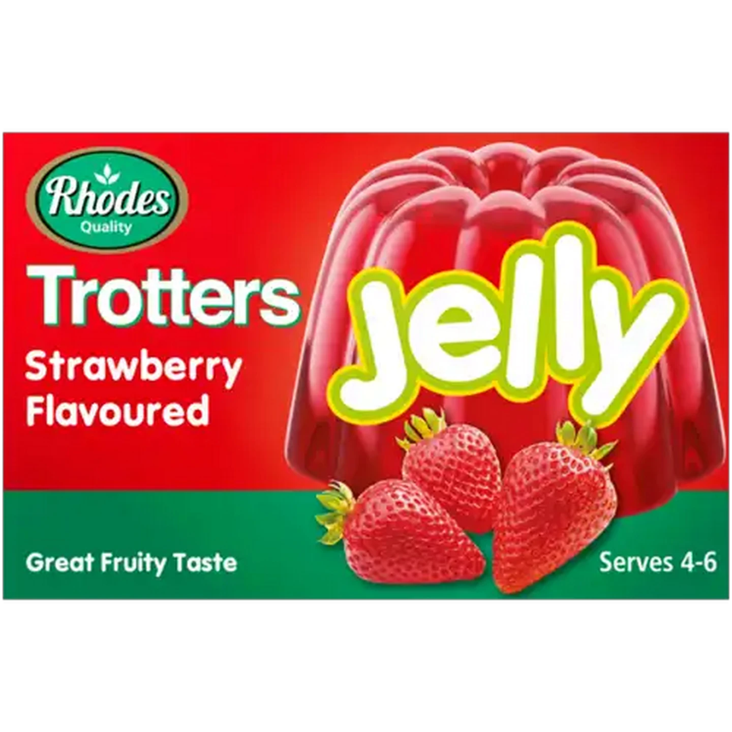 Image of Rhodes Quality Trotters Strawberry Flavoured Jelly 40g