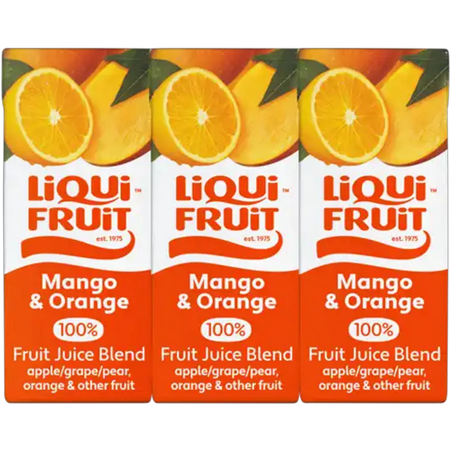 Image of Liqui Fruit Mango & Orange 100% Fruit Juice Blend 6 x 200ml