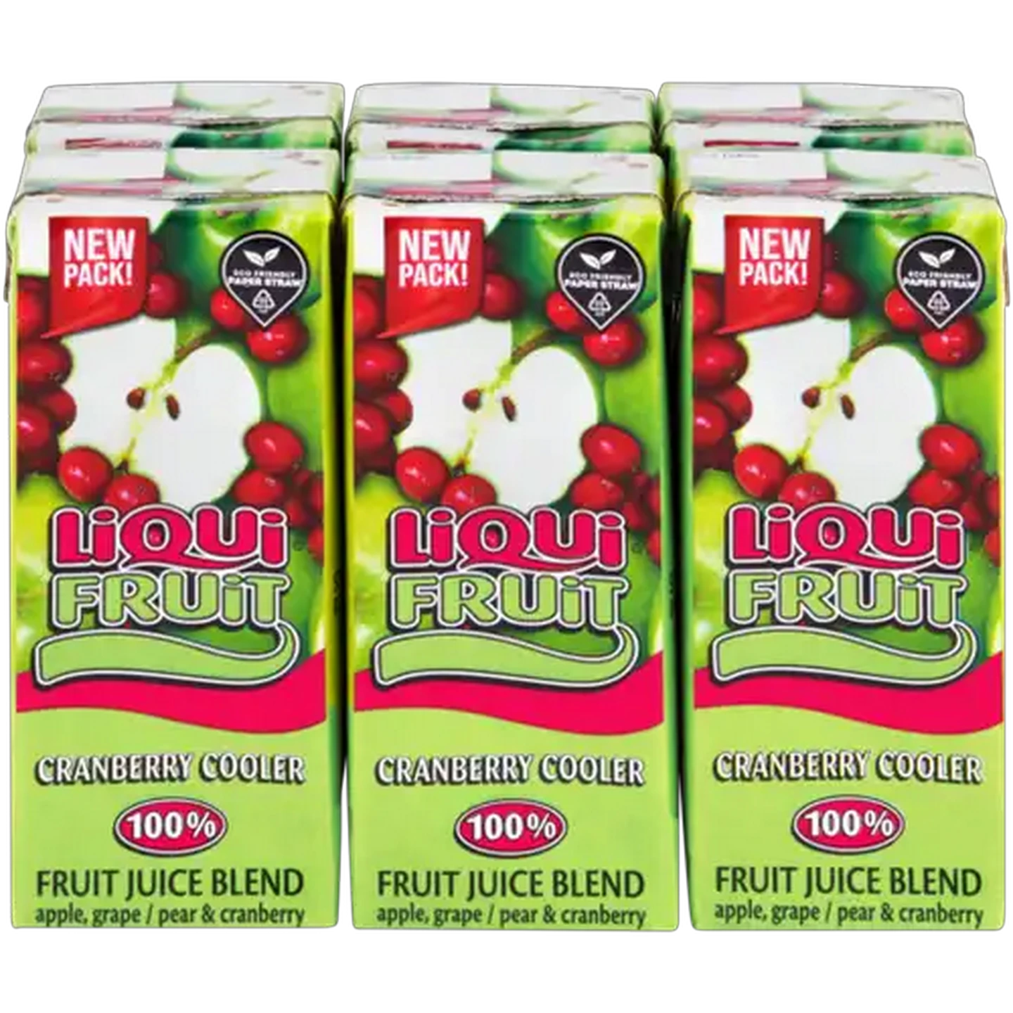 Image of Liqui Fruit Cranberry Cooler Juice Boxes 6 x 200ml