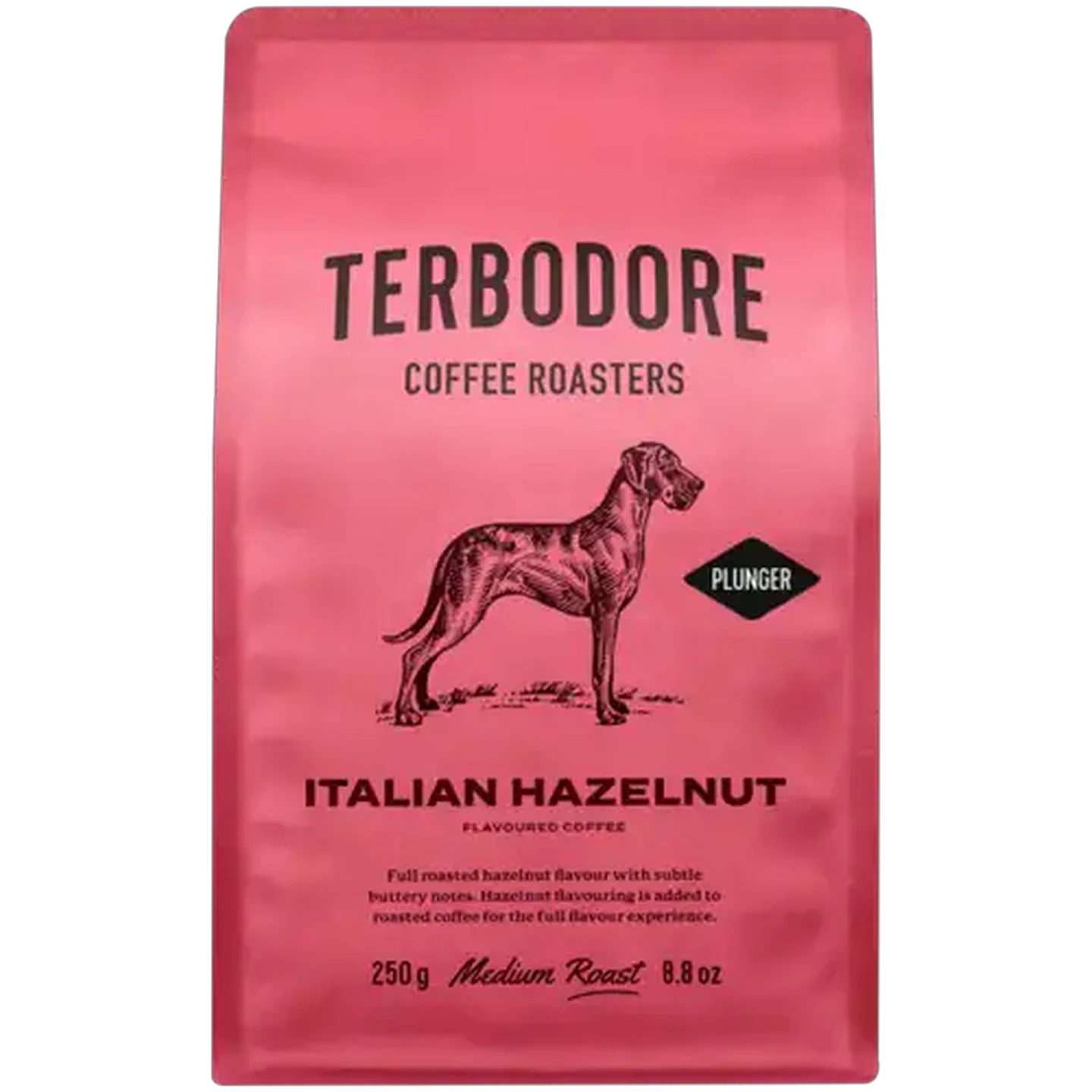 Image of Terbodore Italian Hazelnut Medium Roast Ground Coffee 250g