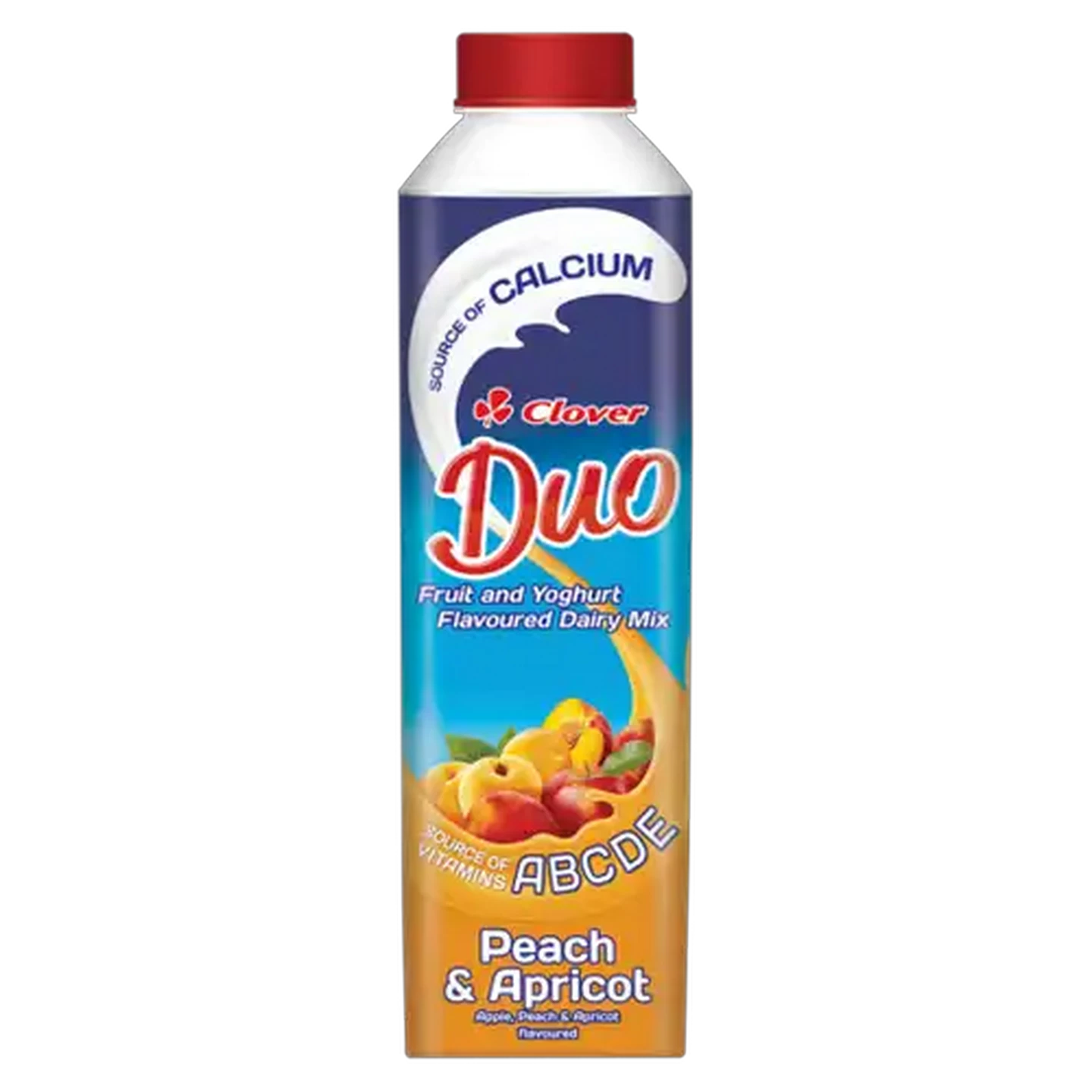 Image of Clover Duo Peach & Apricot Fruit And Yoghurt Flavoured Dairy Drink 1L