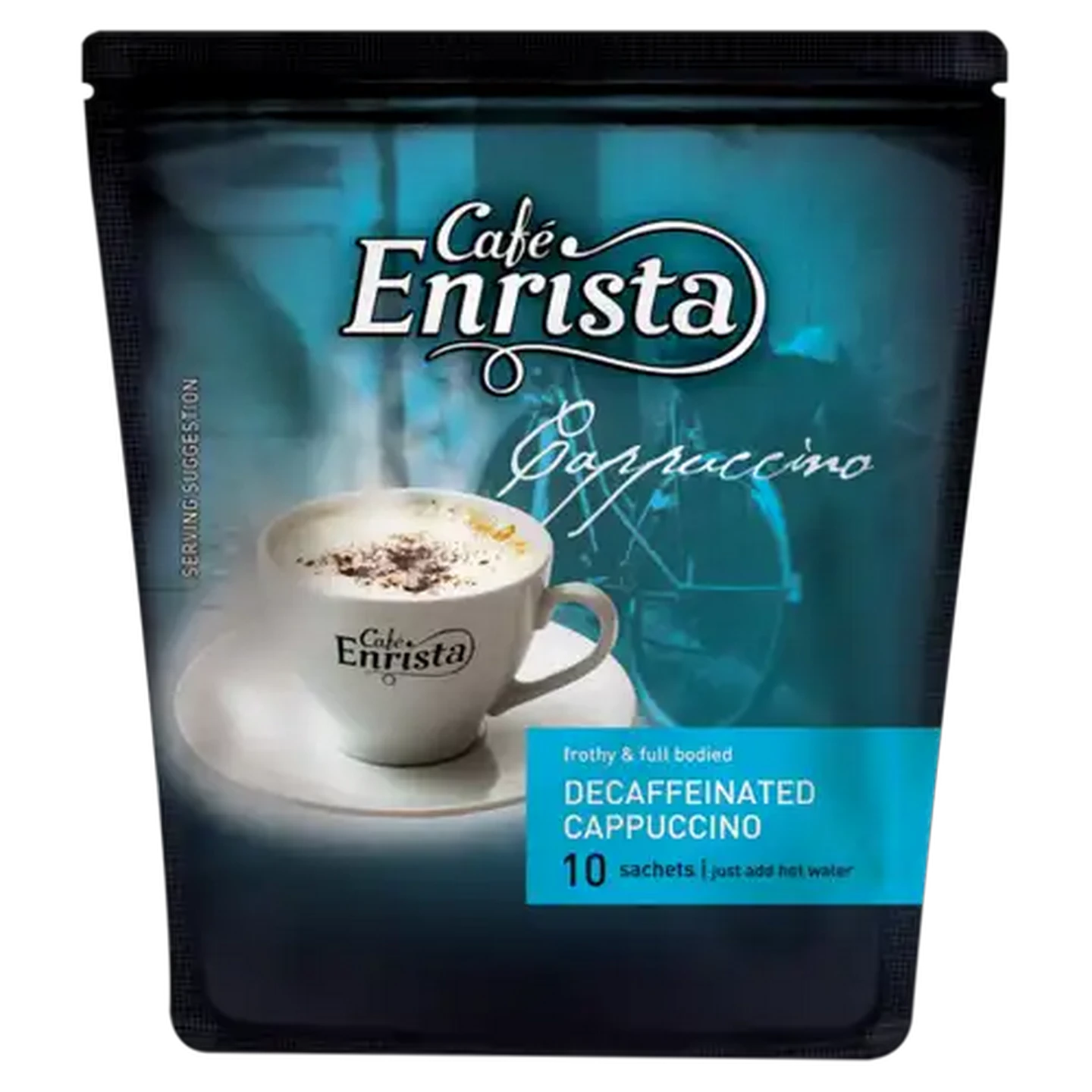 Image of Café Enrista Instant Decaffeinated Cappuccino Sticks 10 Pack 120g