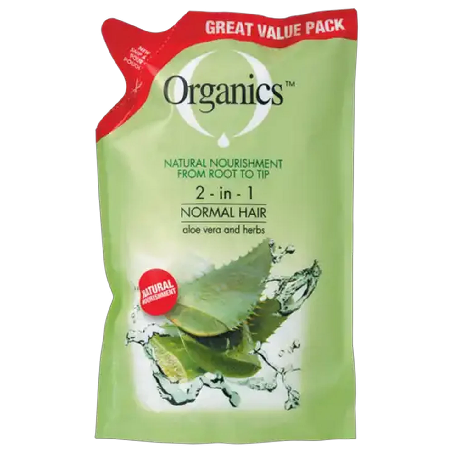 Image of Organics 2-In-1 Normal Hair Shampoo & Conditioner Refill Value Pack 900ml