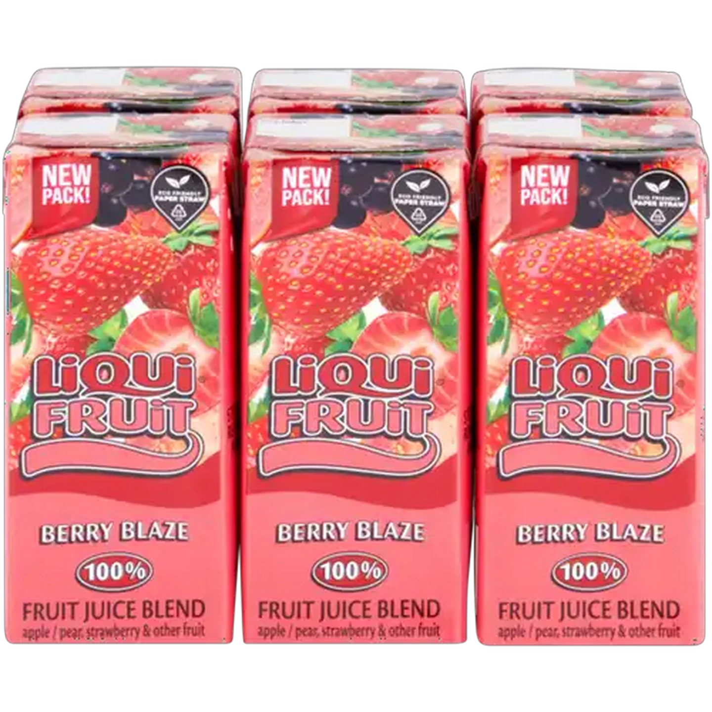 Image of Liqui Fruit 100% Berry Blaze Flavoured Juice Blend Boxes 6 x 200ml