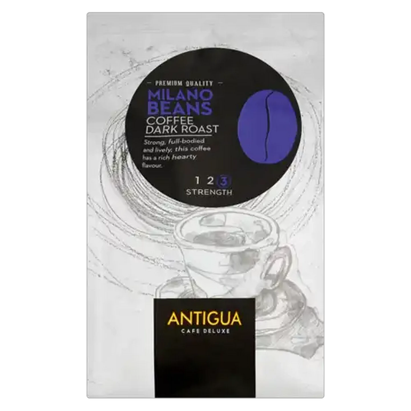 Image of Antigua Café Deluxe Milano Coffee Beans 500g