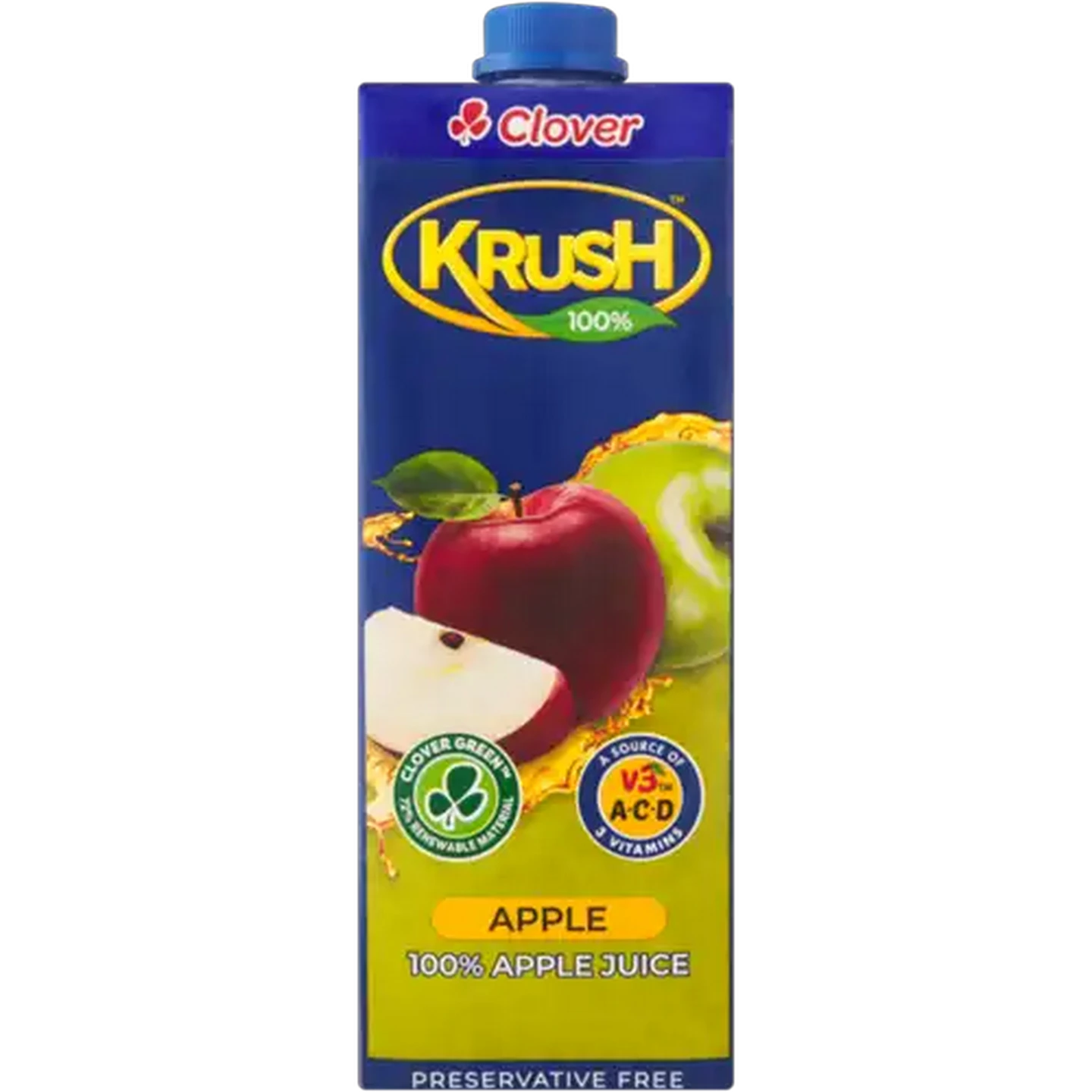 Image of Krush 100% Apple Fruit Juice Carton 1L