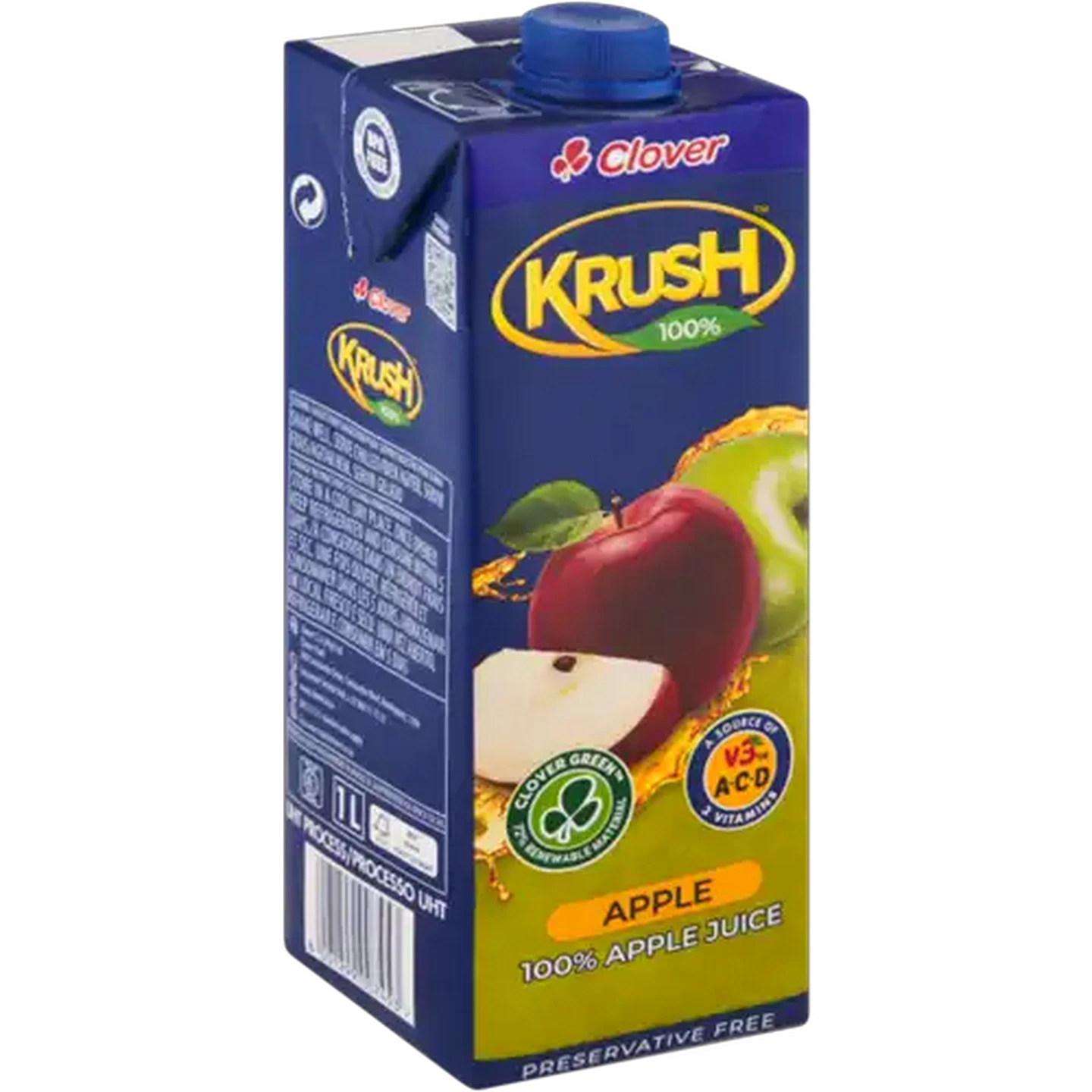 Image of Krush 100% Apple Fruit Juice Carton 1L