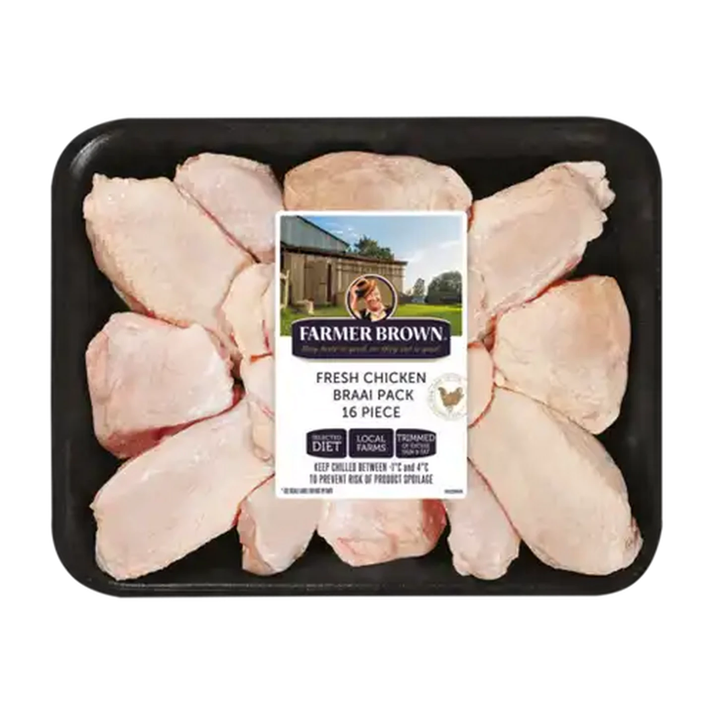 Image of Farmer Brown 16 Piece Fresh Chicken Braai Pack Per kg