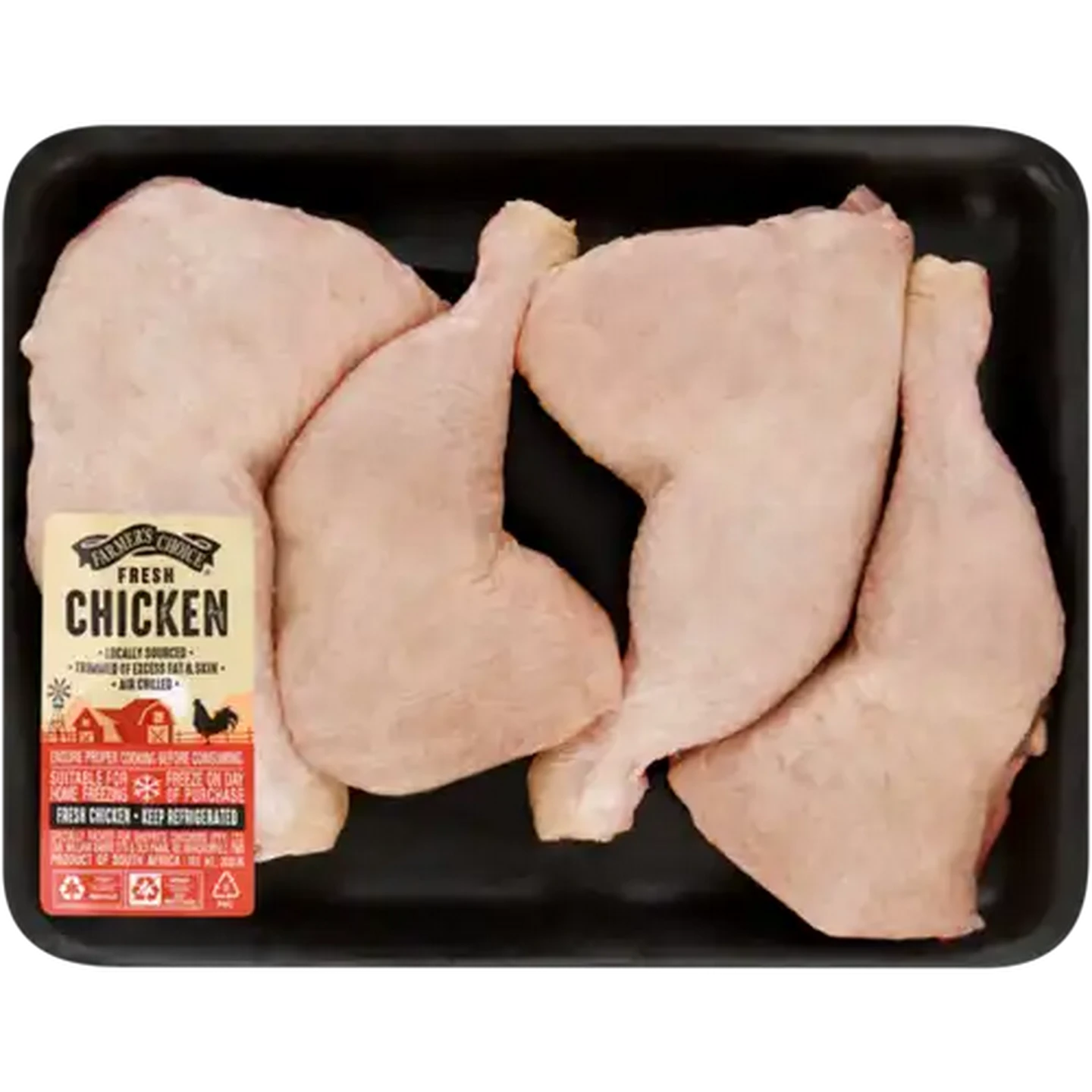 Image of Farmer's Choice Fresh Chicken Leg Quarters 4 Piece Per Kg