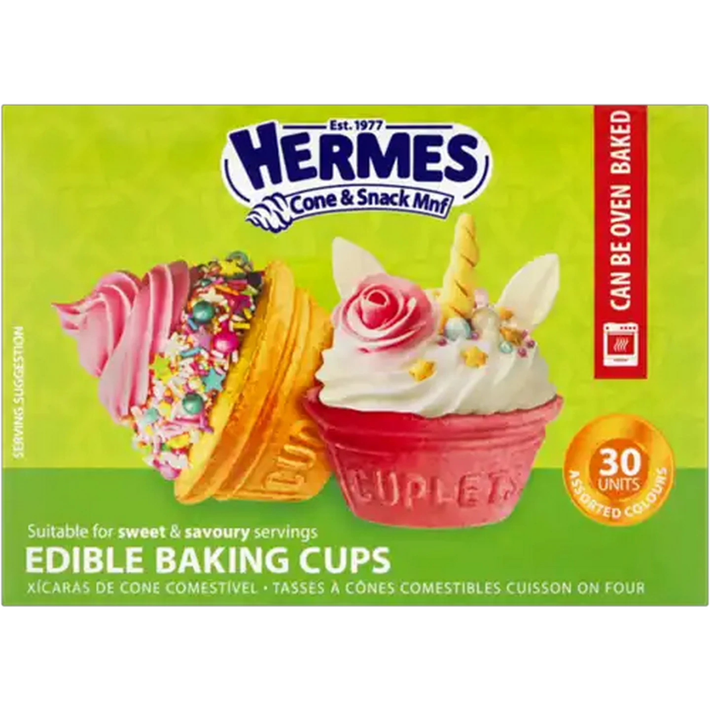 Image of Hermes Edible Baking Cups 30 Pack