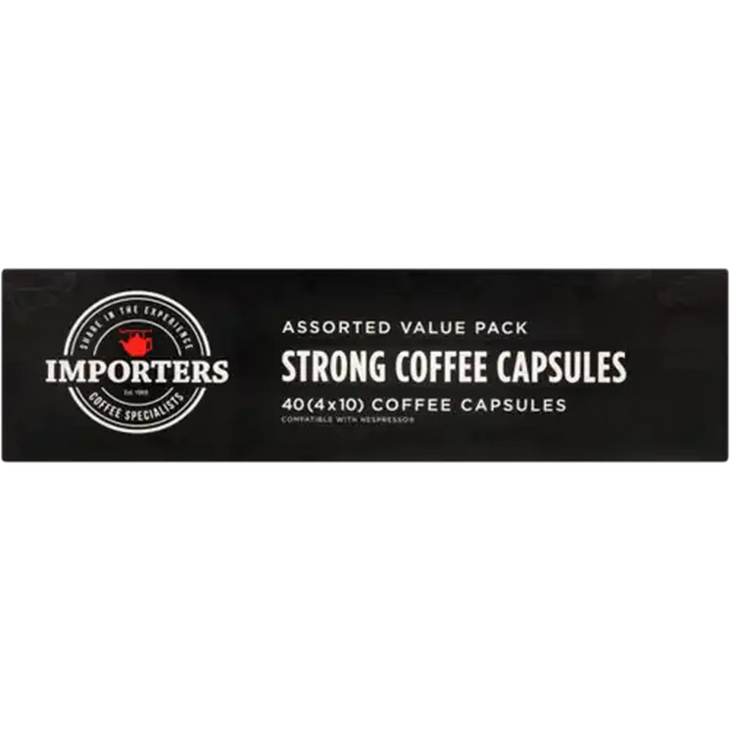 Image of Importers Assorted Value Pack Strong Coffee Capsules 40 Pack