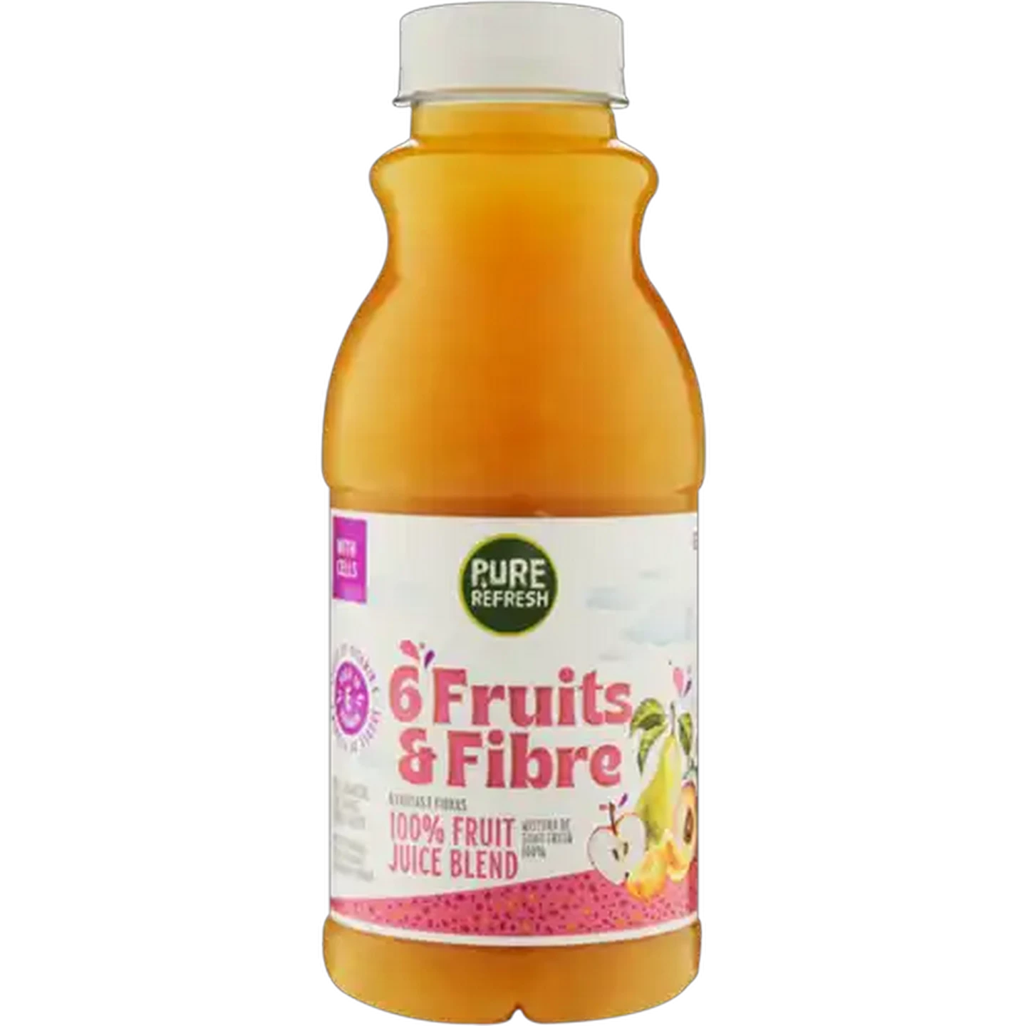 Image of Pure Refresh 6 Fruits & Fibre 100% Fruit Juice Blend 500ml