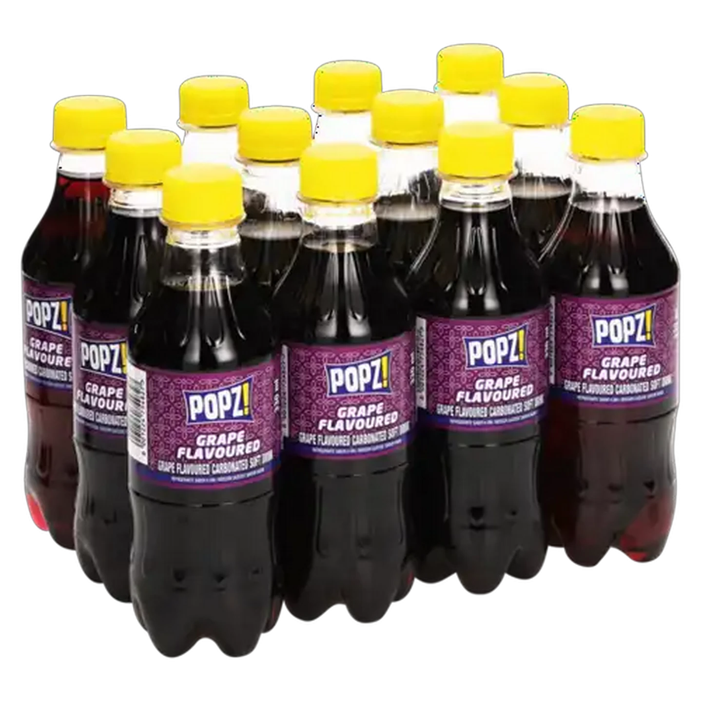 Image of Popz! Grape Flavoured Soft Drink 12 x 330ml