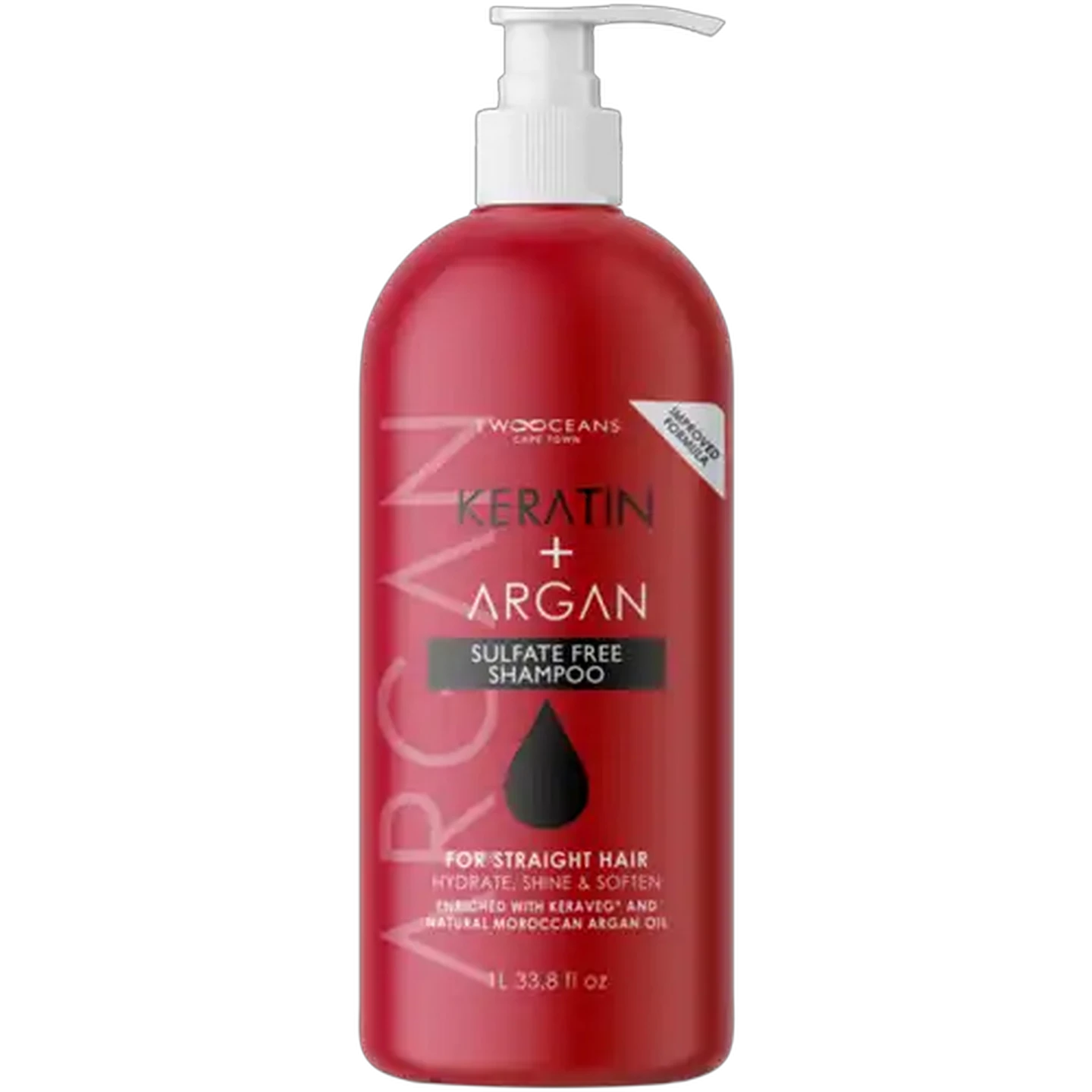 Image of Two Oceans Keratin & Argan Sulphate-Free Shampoo 1L