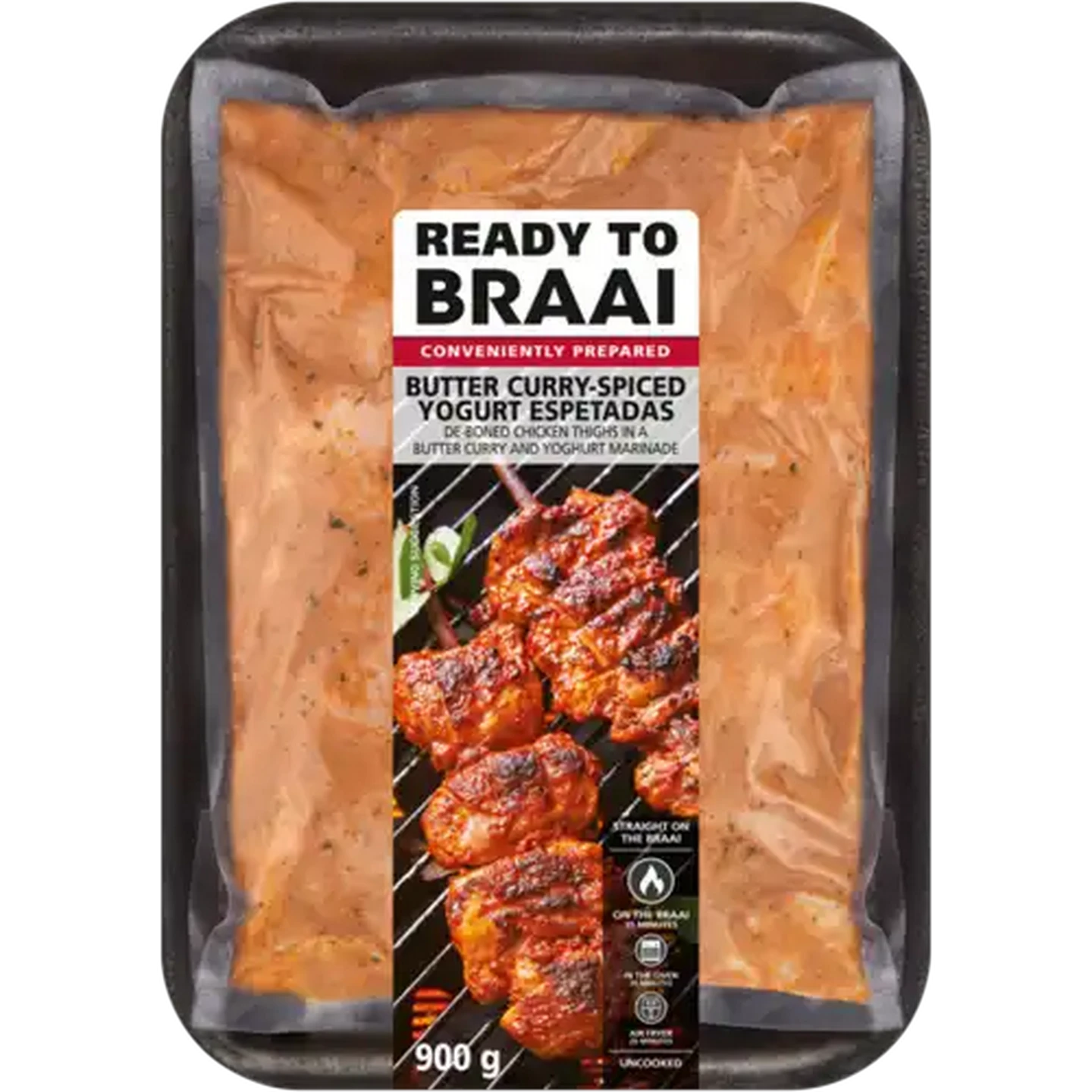 Image of Ready To Braai Butter Curry-Spiced Yogurt Espetadas 900g