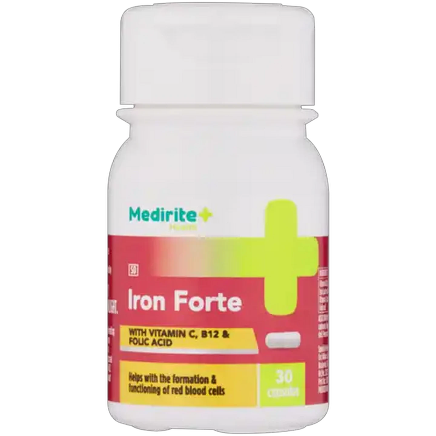 Image of Medirite Pharmacy Iron Forte Supplement Capsules 30 Pack