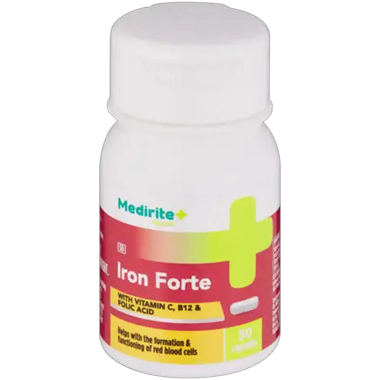 Image of Medirite Pharmacy Iron Forte Supplement Capsules 30 Pack