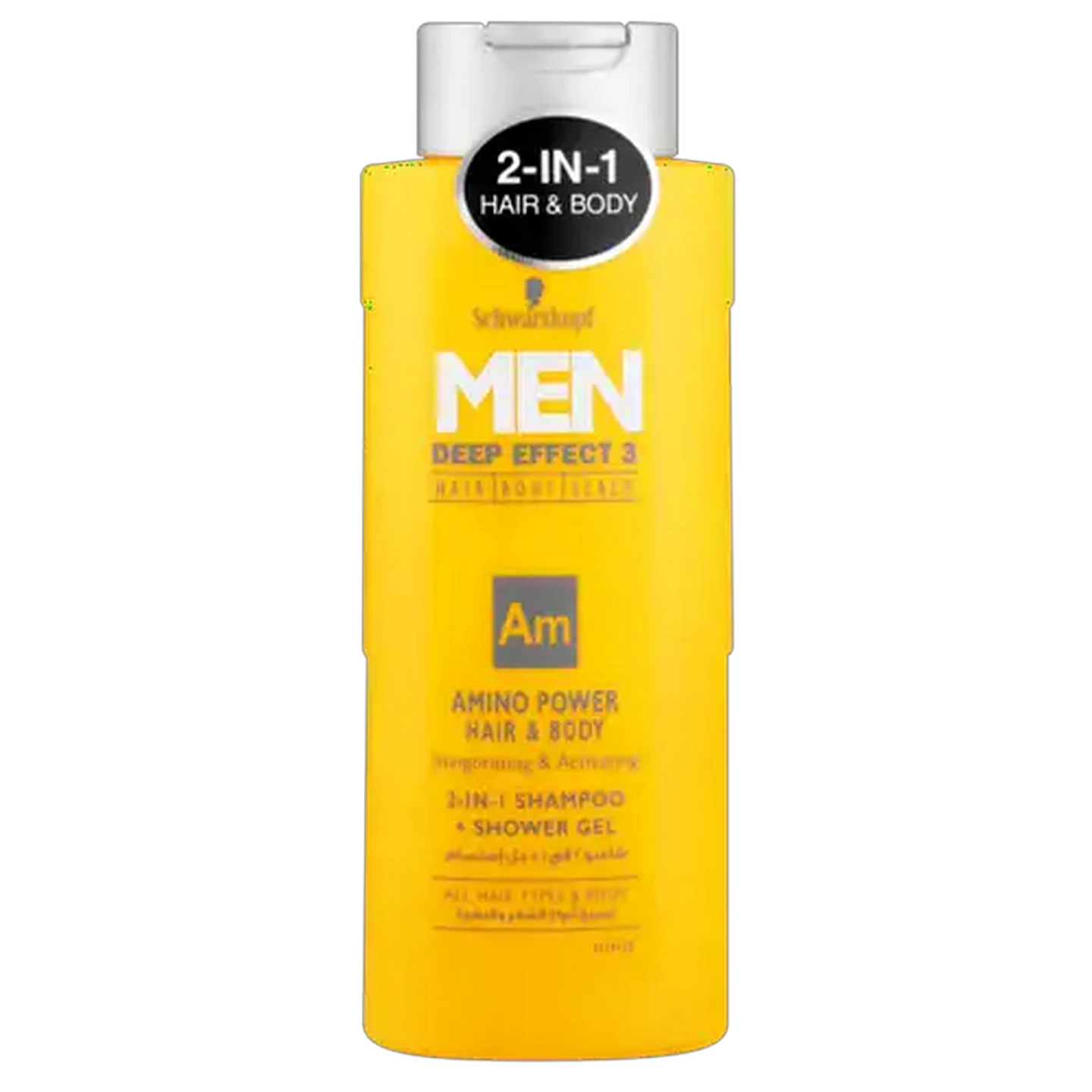 Image of Schwarzkopf Men Deep Effect 3 Amino Power Hair & Body Shampoo & Shower Gel 250ml