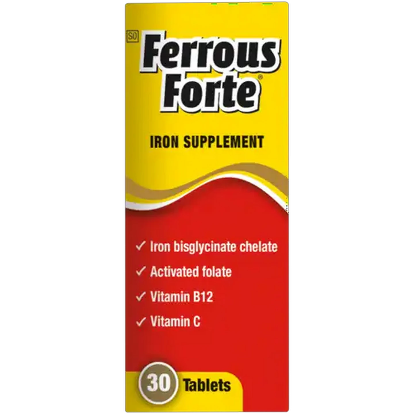 Image of Ferrous Forte Supplement Tablets 30 Pack