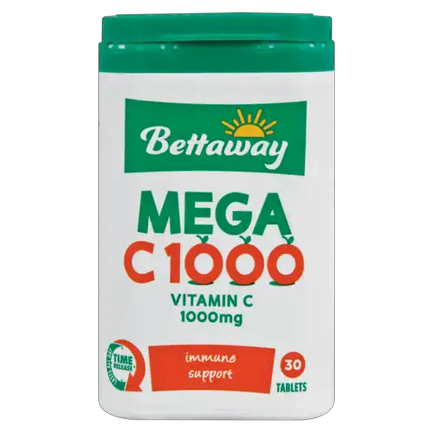 Image of Bettaway Mega C 1000 Vitamin C Tablets 30 Pack
