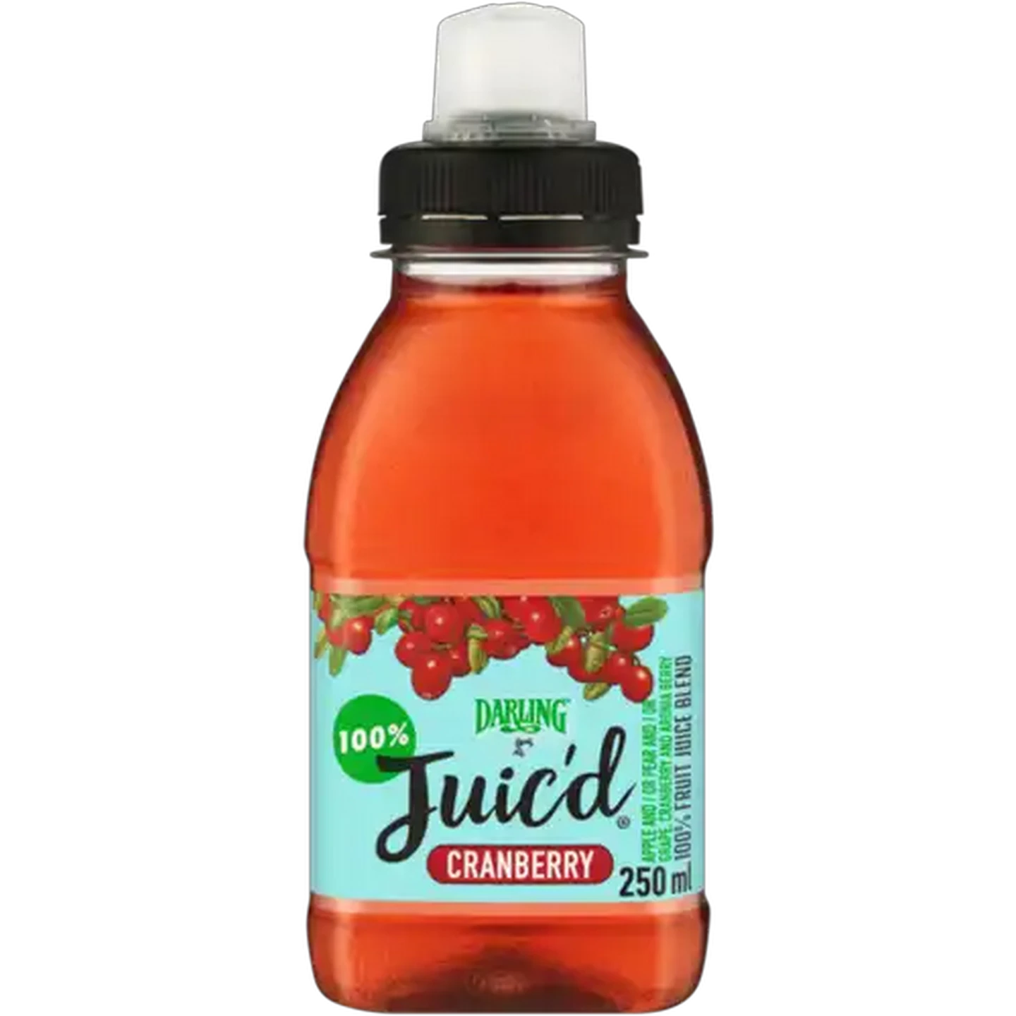 Image of Darling Juic'd Cranberry 100% Fruit Juice Blend 250ml