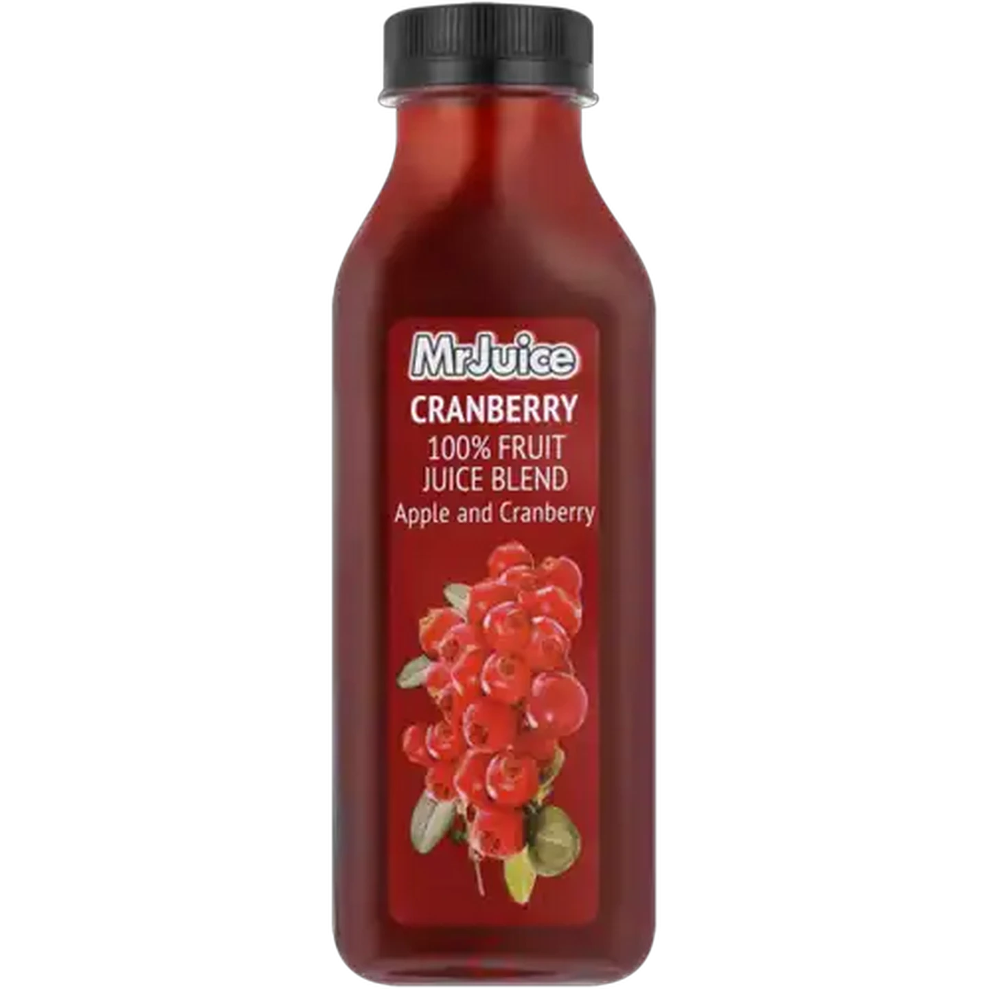 Image of Mr Juice 100% Cranberry Fruit Juice Blend Bottle 500ml