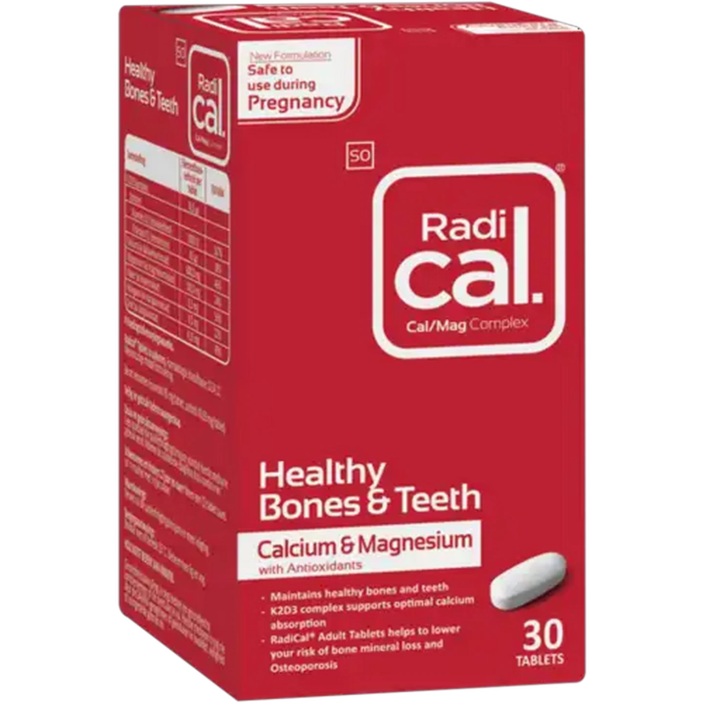 Image of Nativa Radical Healthy Bones & Teeth Supplements 30 Pack