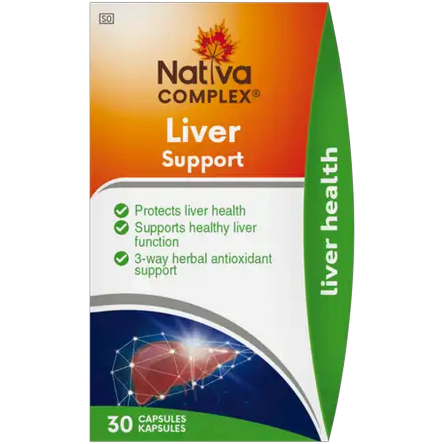 Image of Nativa Complex Liver Support Capsules 30 Pack