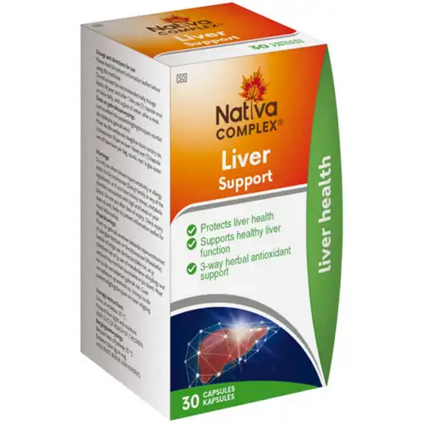 Image of Nativa Complex Liver Support Capsules 30 Pack