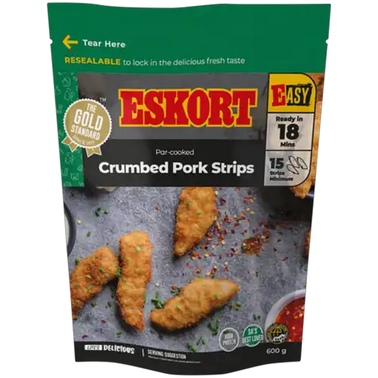 Image of Eskort Frozen Crumbed Pork Strips 480g