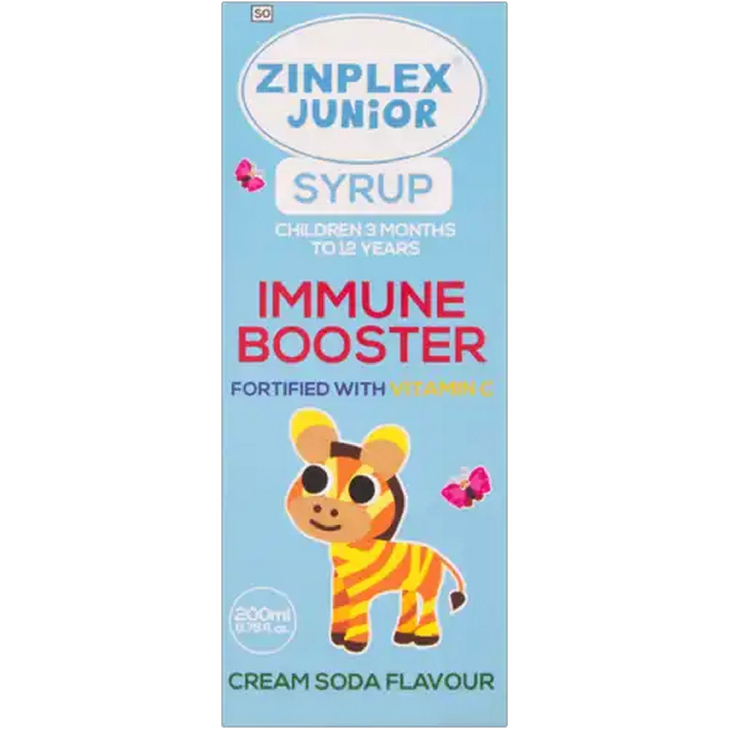 Image of Zinplex Junior Cream Soda Flavour Immune Booster Syrup 200ml