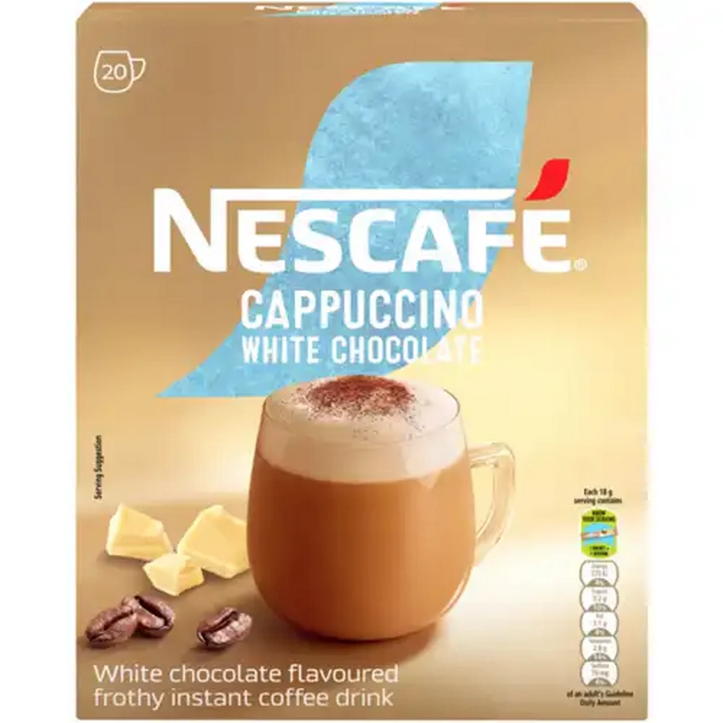 Image of NESCAFÉ White Chocolate Instant Cappuccino 20 x 18g