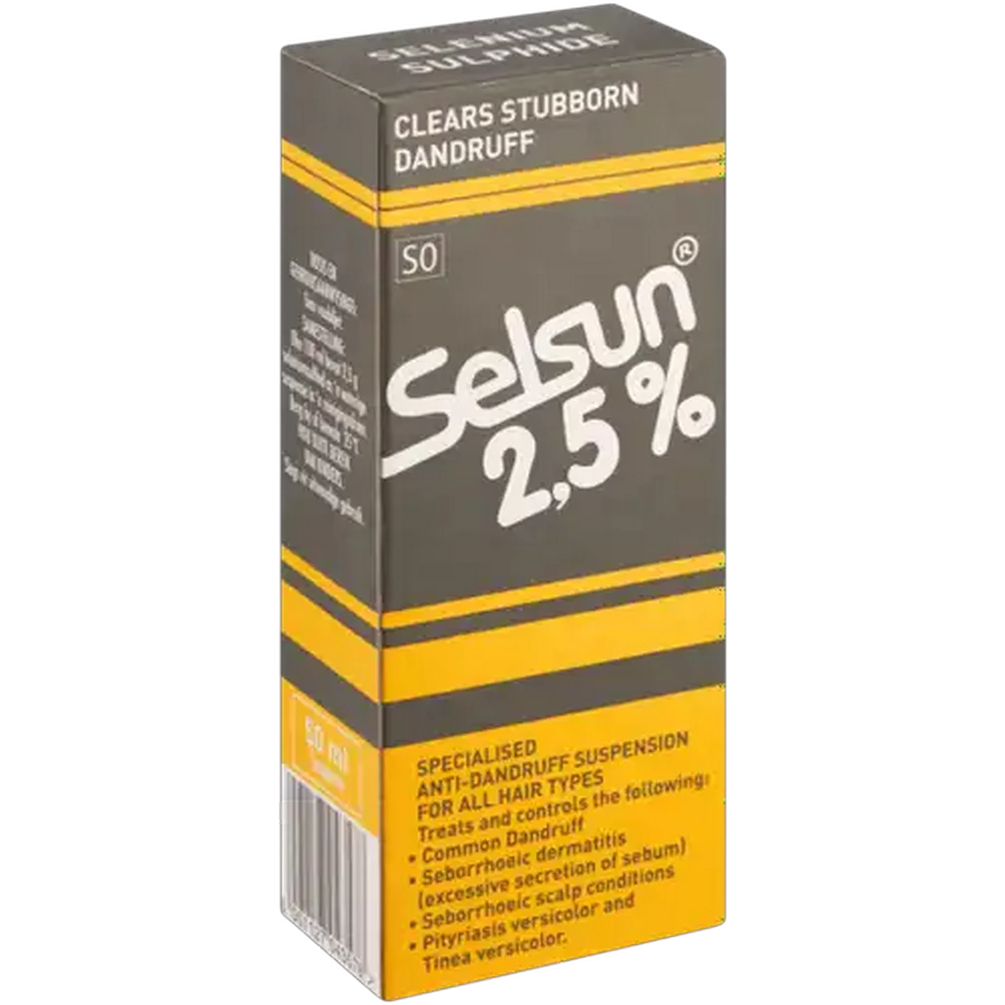 Image of Selsun 2.5% Anti-Dandruff Shampoo Bottle 50ml